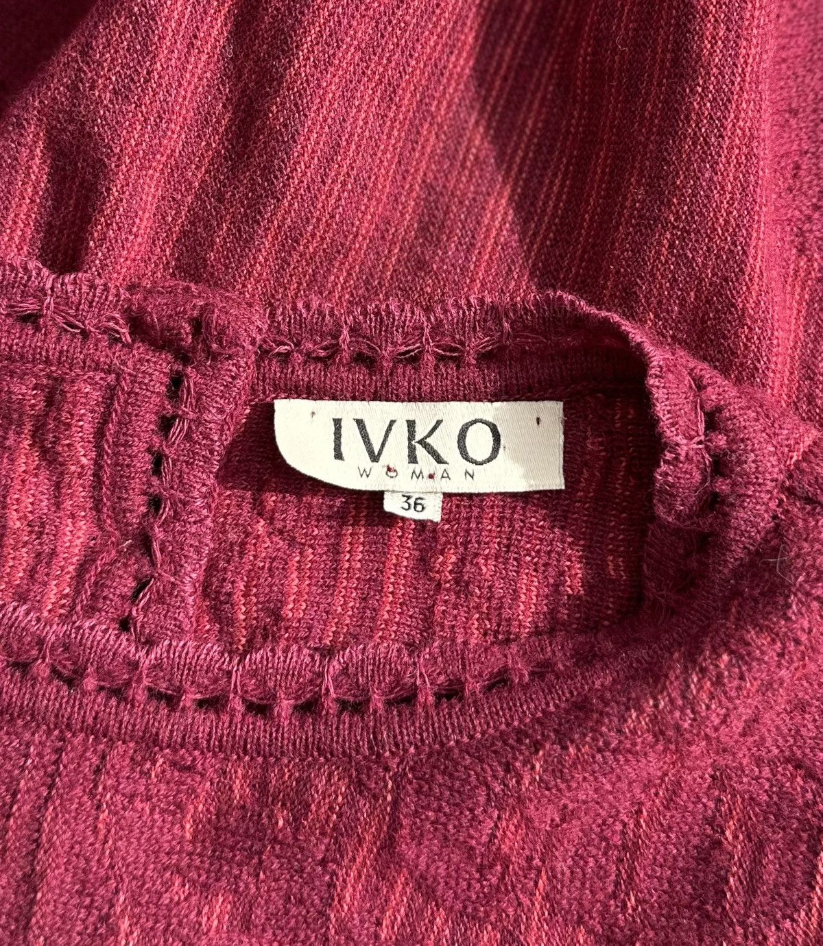 Other IVKO Women's Sweater Jumper 80% Wool 20% Linen Size 36 Size XS / US 0-2 / IT 36-38 - 7 Thumbnail