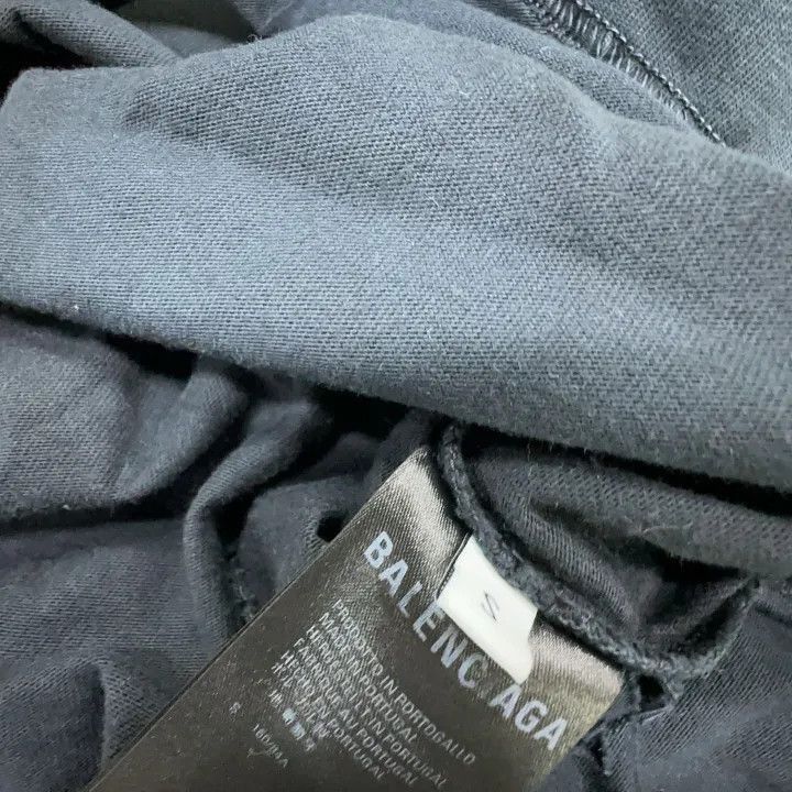 Balenciaga Balenciaga SS22 Vintage Logo Black T-Shirt 0079-2507 Size S / US 4 / IT 40 - 3 Thumbnail
