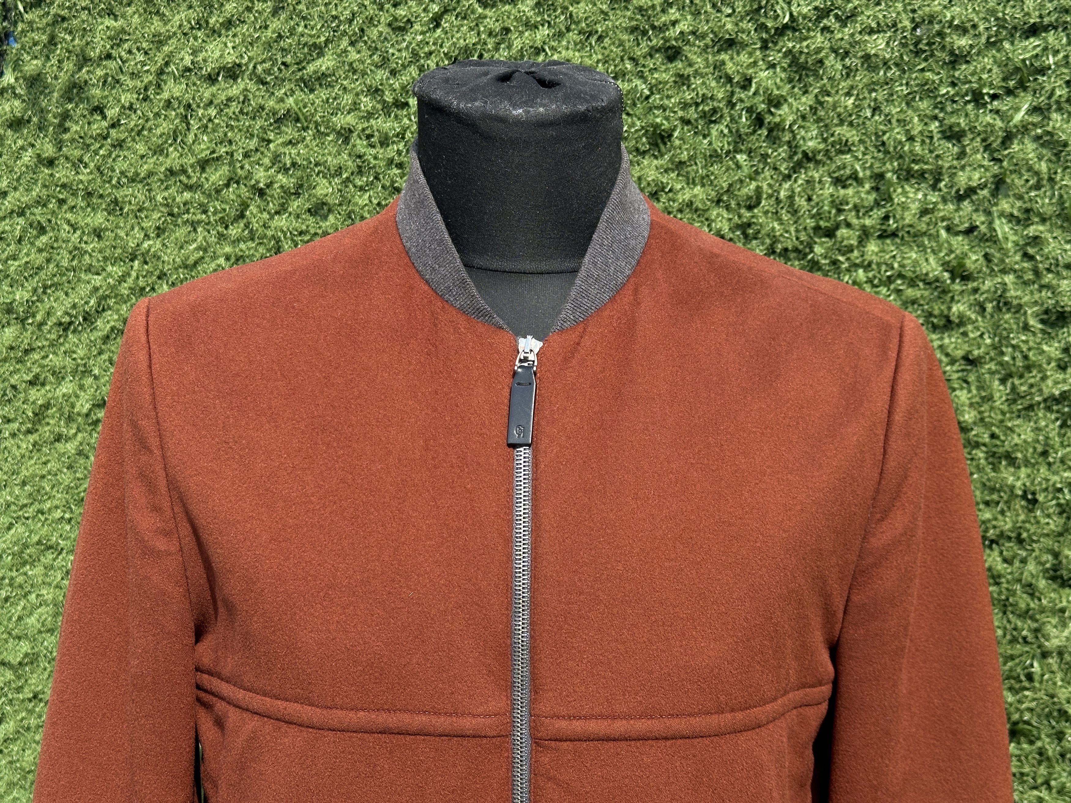 Gieves & Hawkes Gieves Hawkes Savile Row Wool Bomber Jacket Leather Trim 46 Size US S / EU 44-46 / 1 - 2 Thumbnail