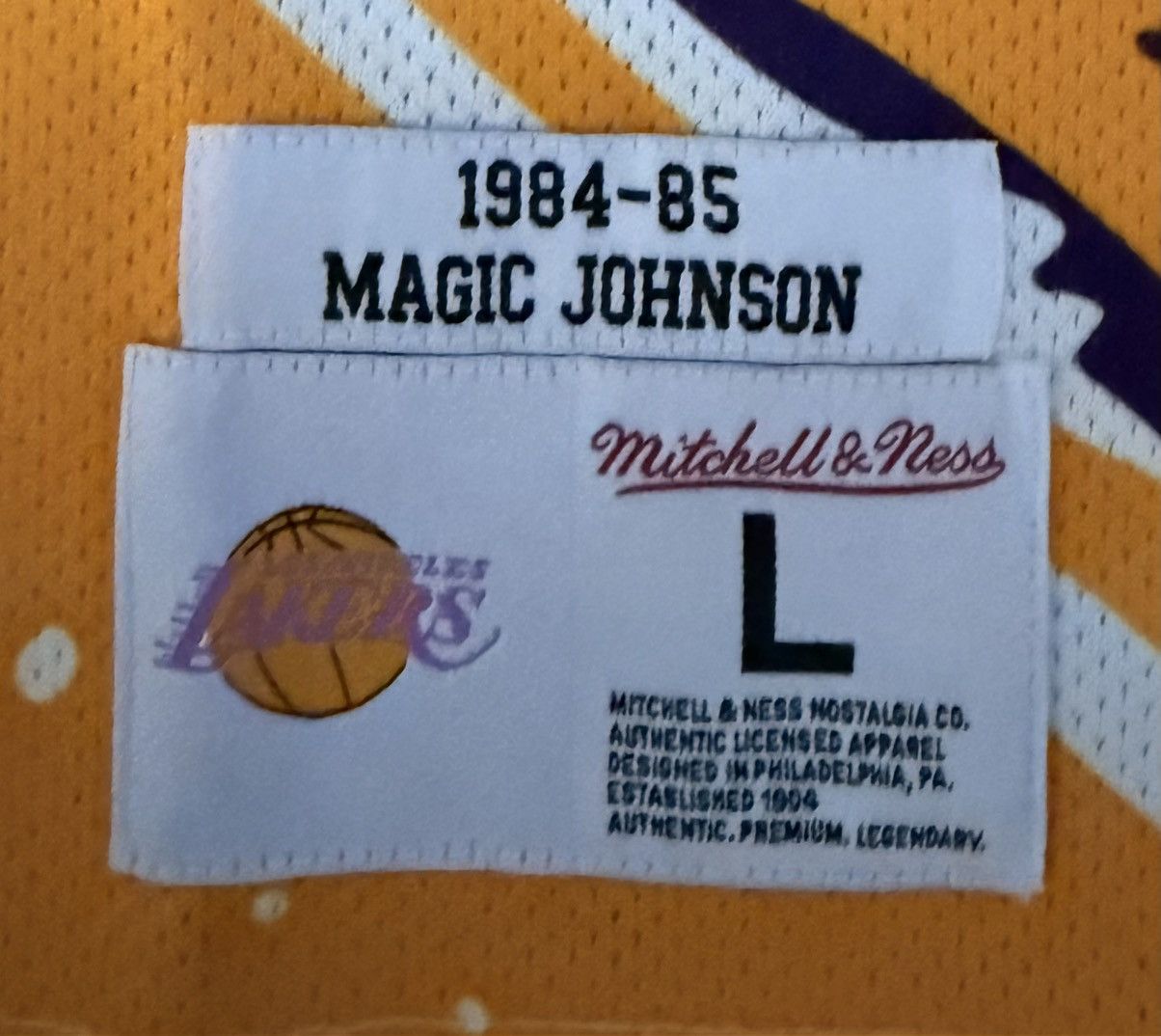 Mitchell & Ness Mitchell & Ness Magic Johnson LA Lakers Jersey Size US L / EU 52-54 / 3 - 4 Thumbnail