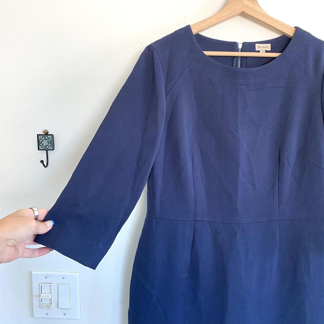 Cremieux CREMIEUX NAVY BLUE MIDI DRESS WOMENS SIZE 14 Size XL / US 12-14 / IT 48-50 - 6 Thumbnail
