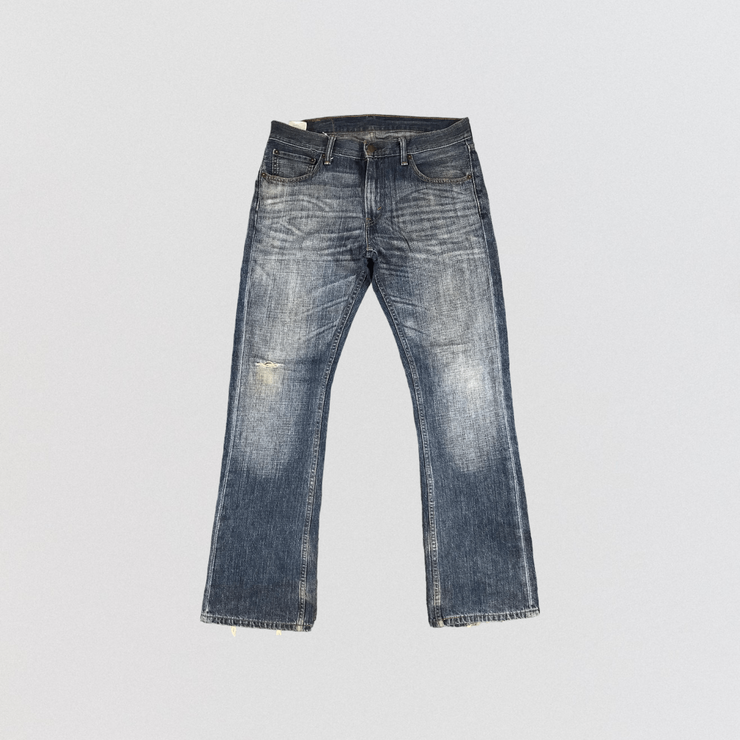image of Vintage Levis 527 Flare Jeans-Jm1147 in Blue, Men's (Size 35)