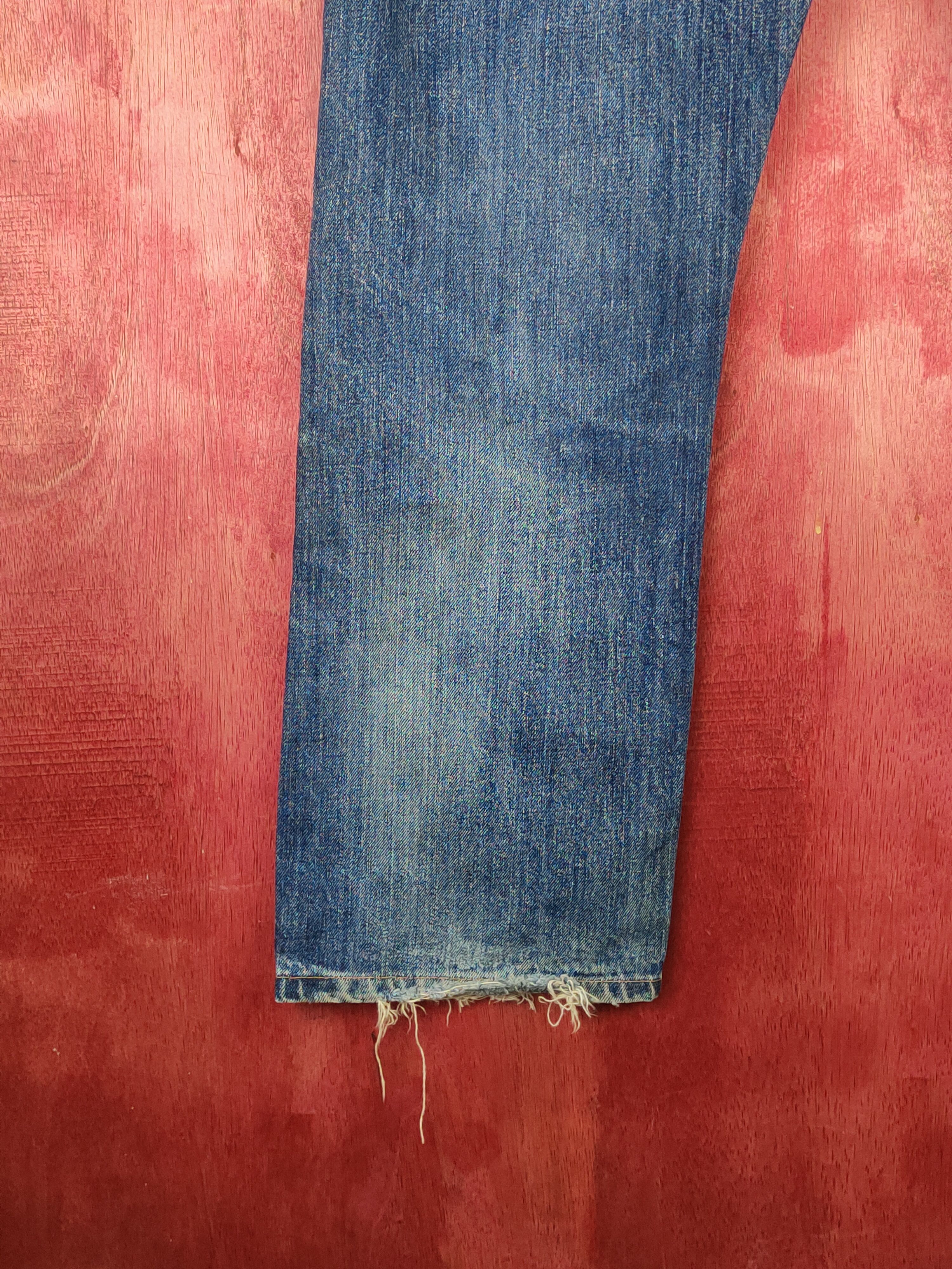 Levi's Levi's Dark Blue Faded Distressed Ripped Jeans #S1647 Size US 34 / EU 50 - 11 Thumbnail