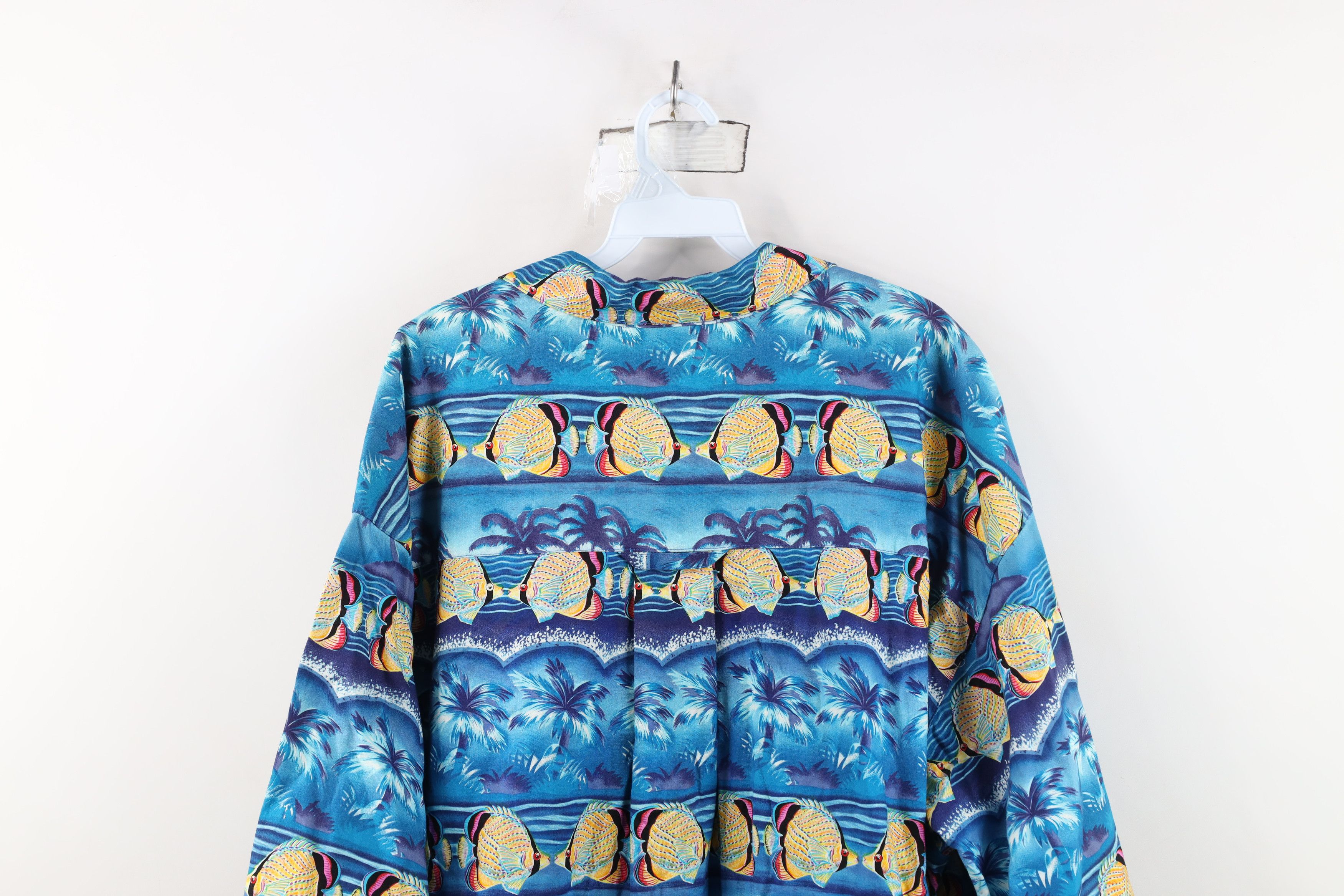 Vintage Vintage 90s Streetwear Fish All Over Print Button Shirt USA Size US XXL / EU 58 / 5 - 12 Thumbnail