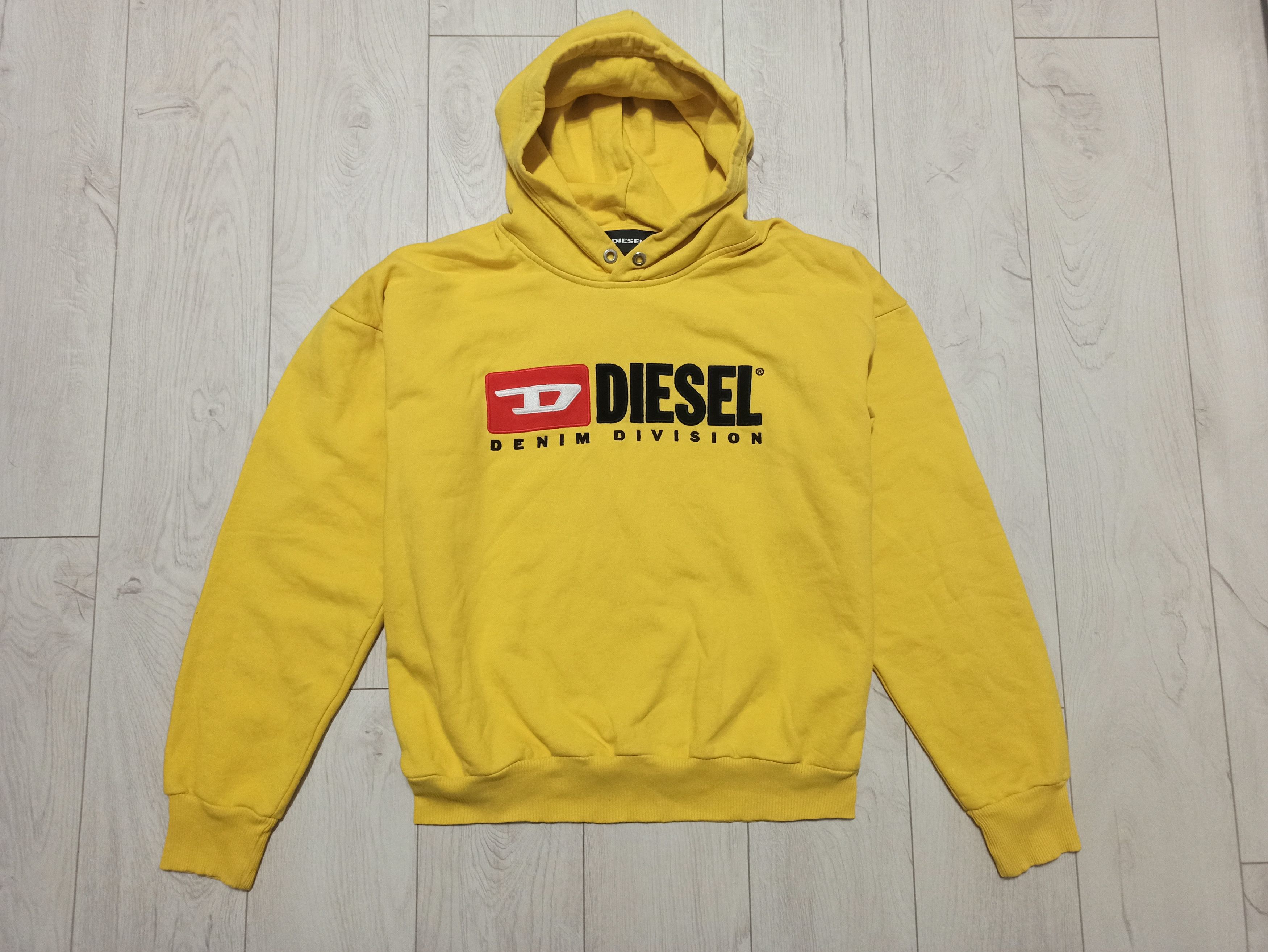 Diesel Diesel Men Yellow Hoodie Size US M / EU 48-50 / 2 - 1 Thumbnail