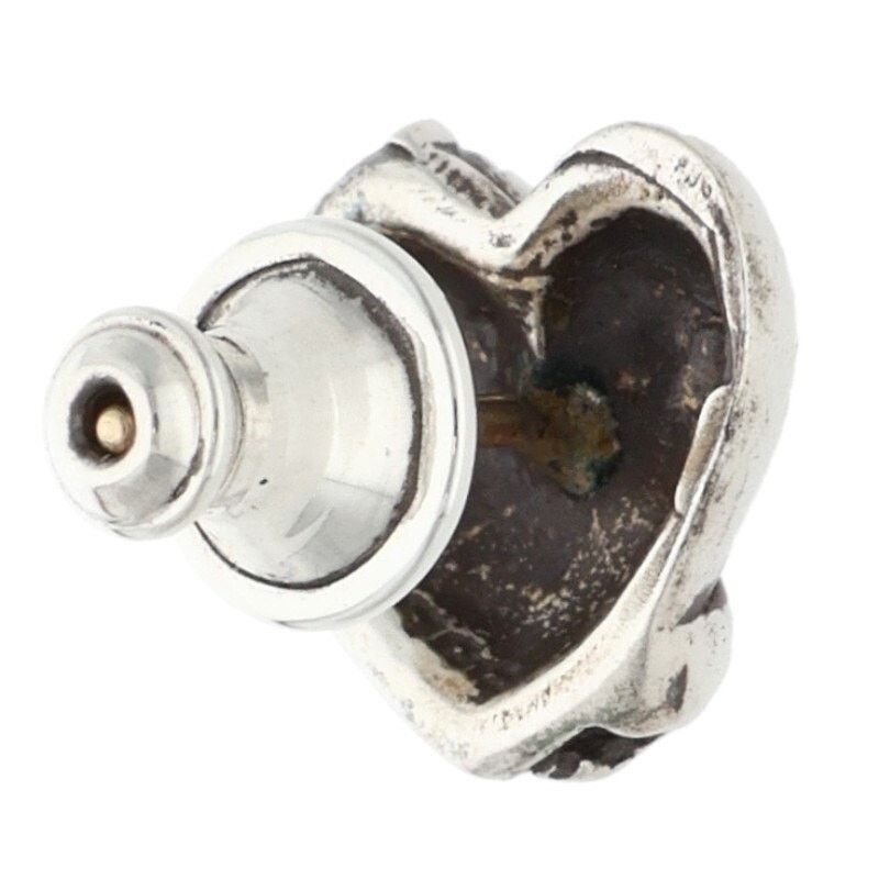 Chrome Hearts Chrome Hearts Heart Stud Silver Earring Size ONE SIZE - 2 Thumbnail