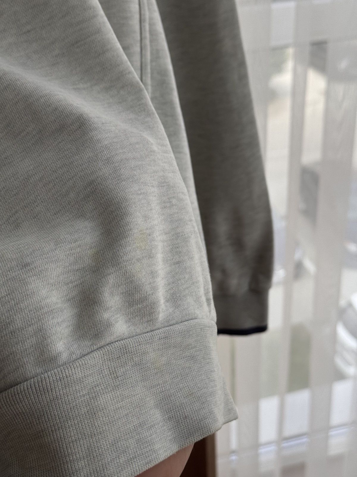 Nike × Vintage Vintage Nike Big Swoosh Distressed Grey Sweatshirt Size US S / EU 44-46 / 1 - 8 Thumbnail