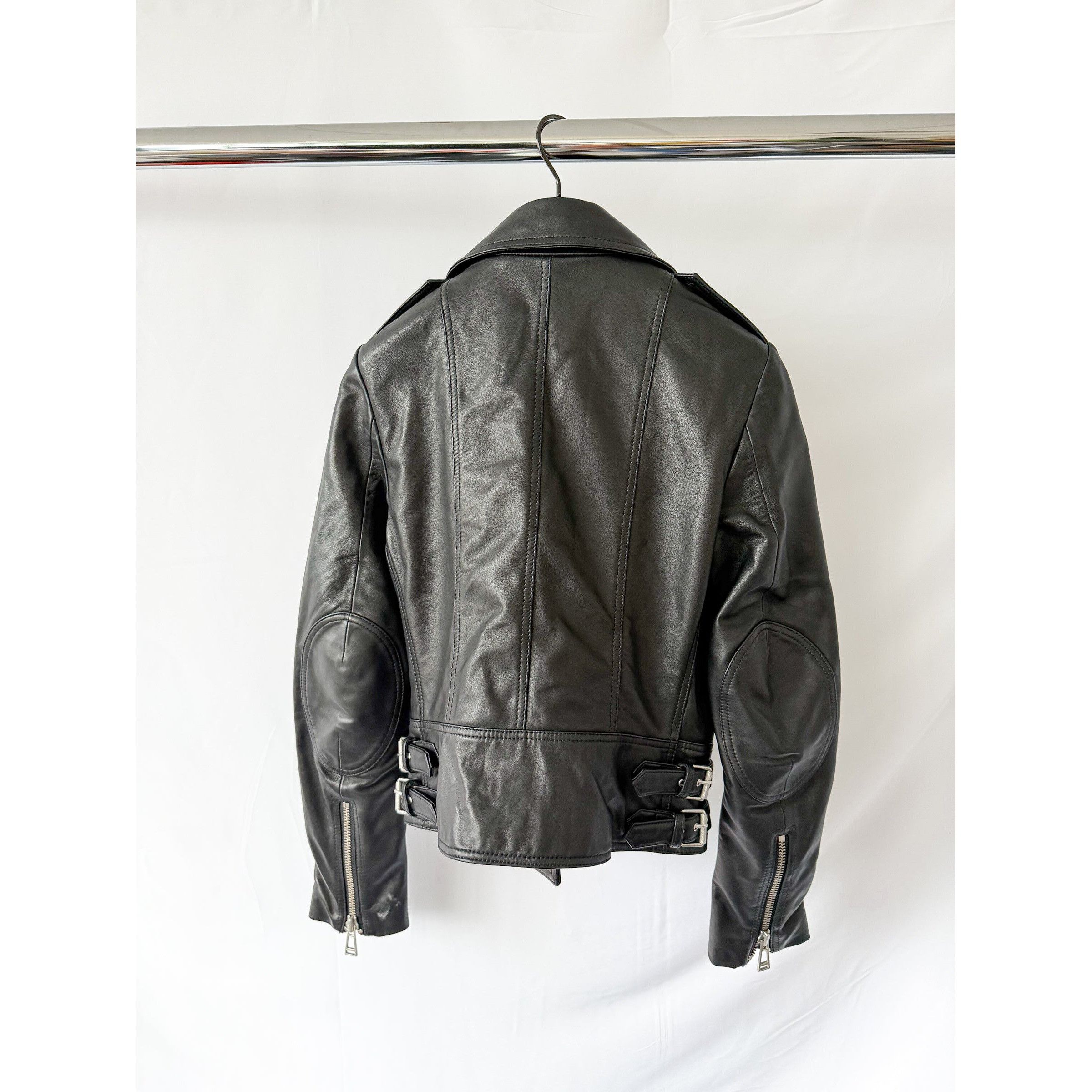 Belstaff Belstaff Black Leather Marianne Biker Jacket Size S / US 4 / IT 40 - 7 Thumbnail