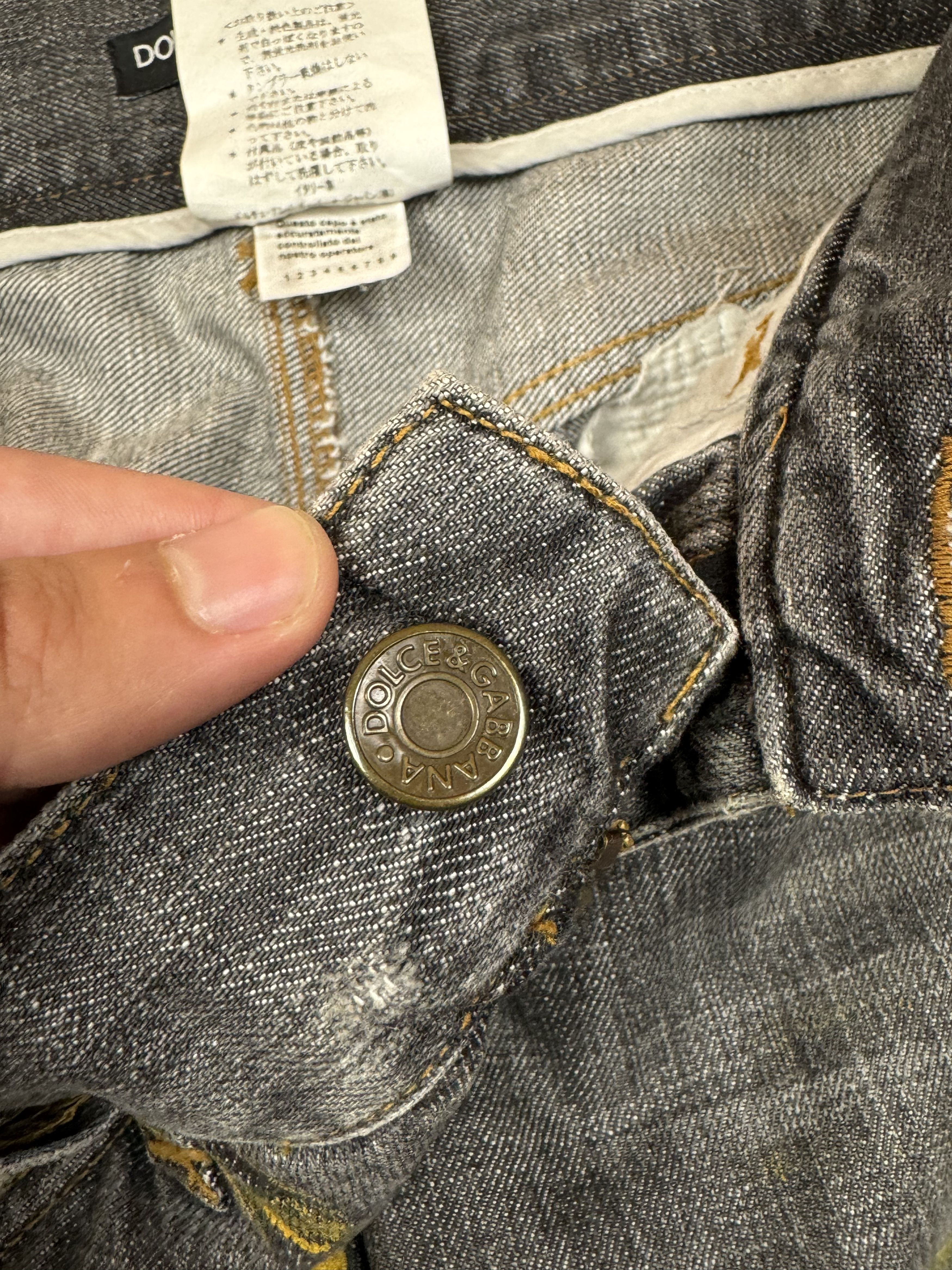 Dolce & Gabbana Dolce & Gabbana printed distressed denim jeans Size US 33 - 9 Thumbnail