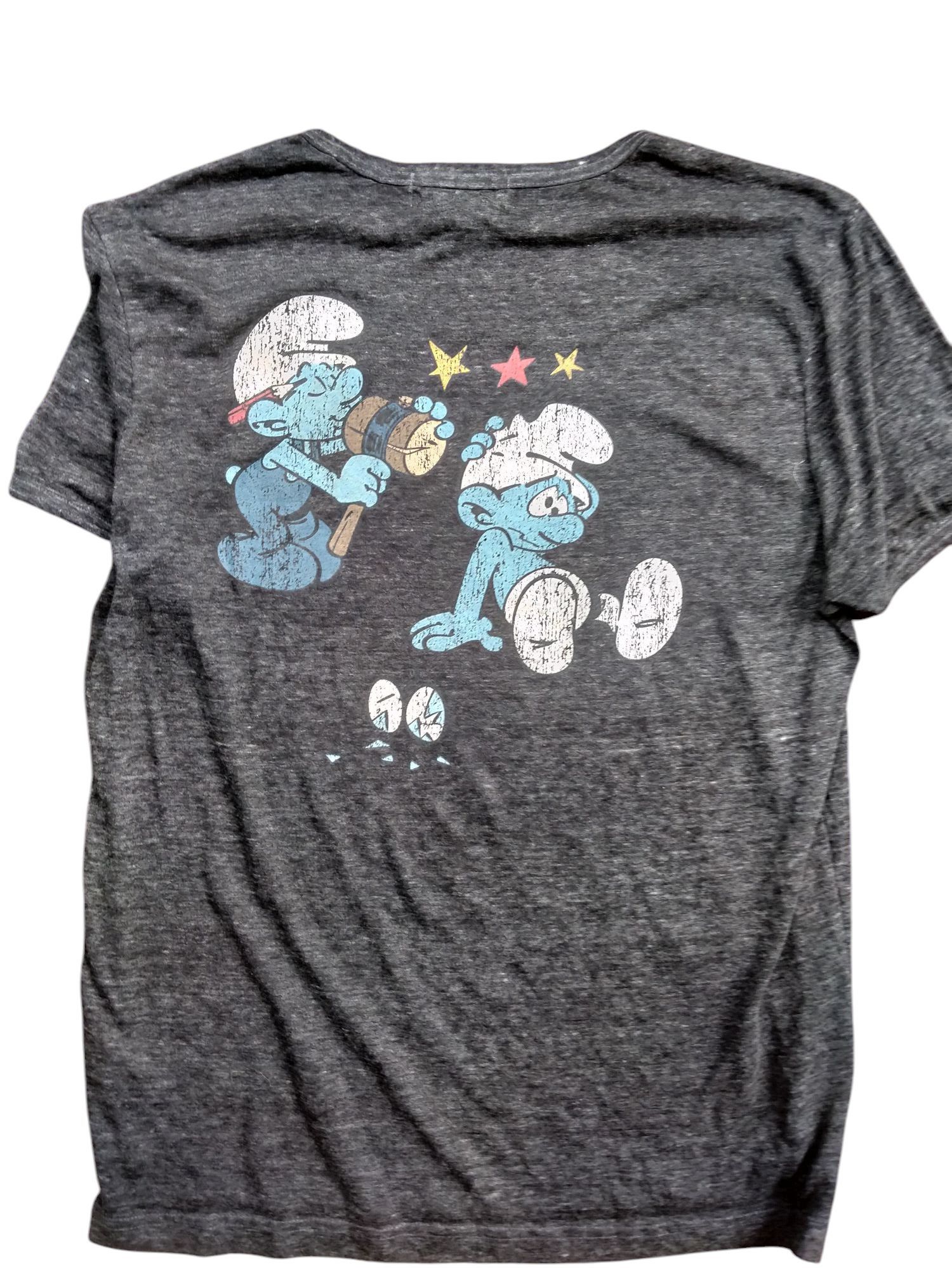 NBA Vintage 90s Utah Jazz Basketball Free t-shirt The Smurfs Size US XL / EU 56 / 4 - 6 Thumbnail
