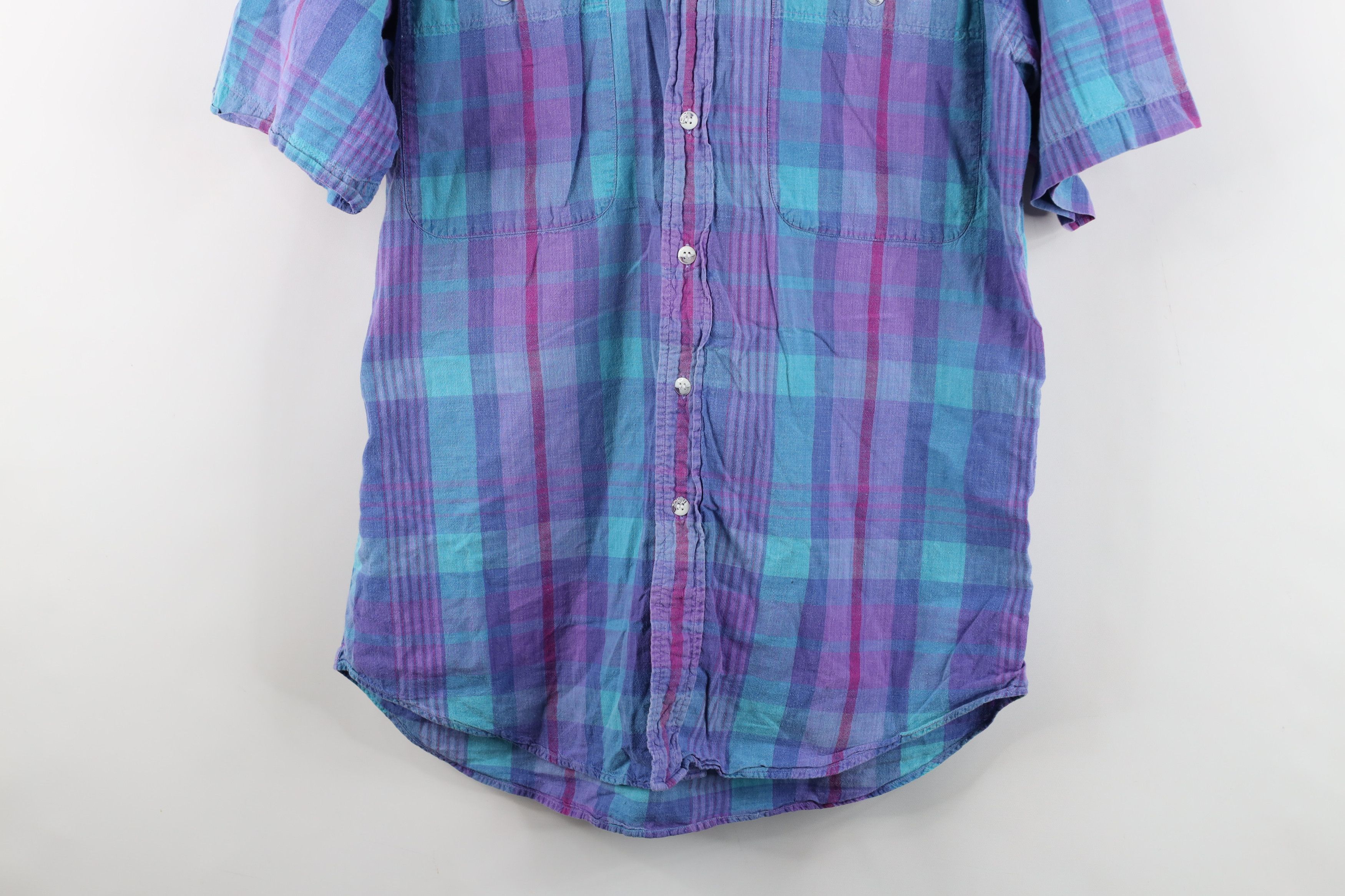 Ralph Lauren Vintage 90s Chaps Ralph Lauren Plaid Button Down Shirt Size US L / EU 52-54 / 3 - 3 Thumbnail