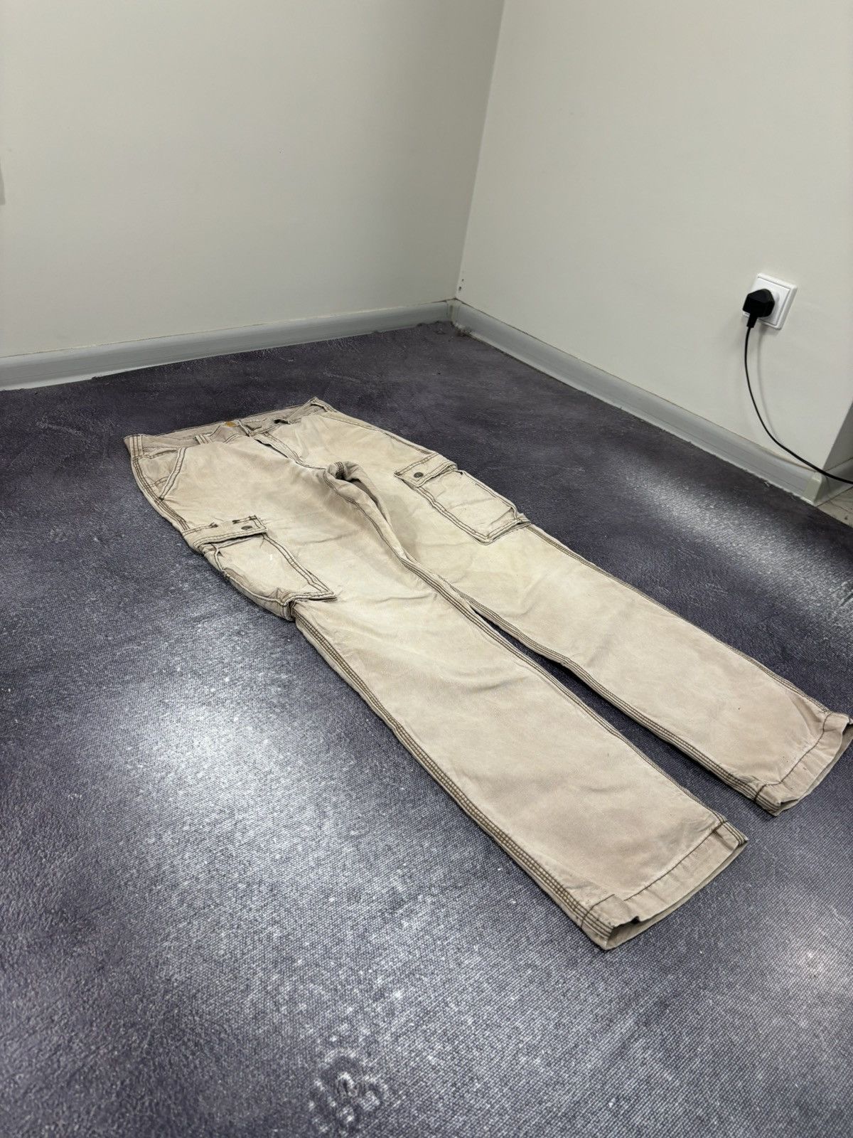 Carhartt Vintage Carhartt Y2K Faded USA Work Hype Cargo Pants Size US 32 / EU 48 - 12 Thumbnail