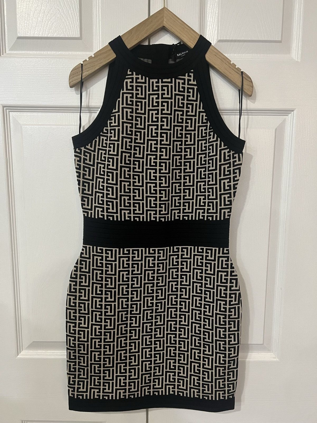 Balmain Balmain Sleeveless Monogram Knit Dress Size M / US 6-8 / IT 42-44 - 2 Thumbnail