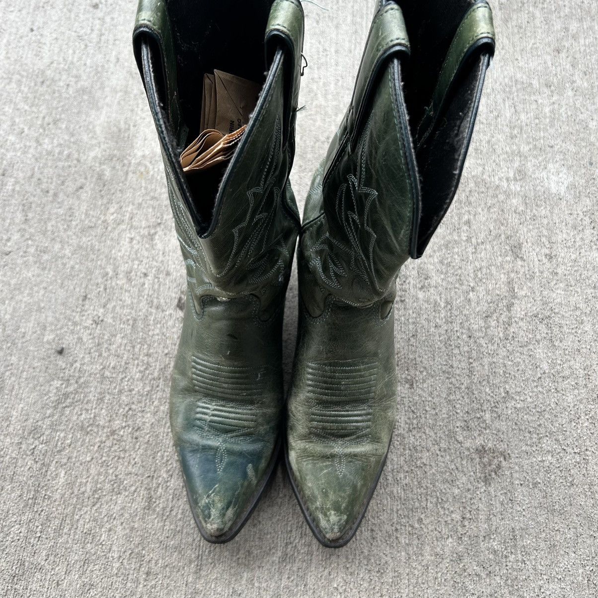Vintage Vintage western emerald green cow girl boots Size US 6 / IT 36 - 2 Thumbnail