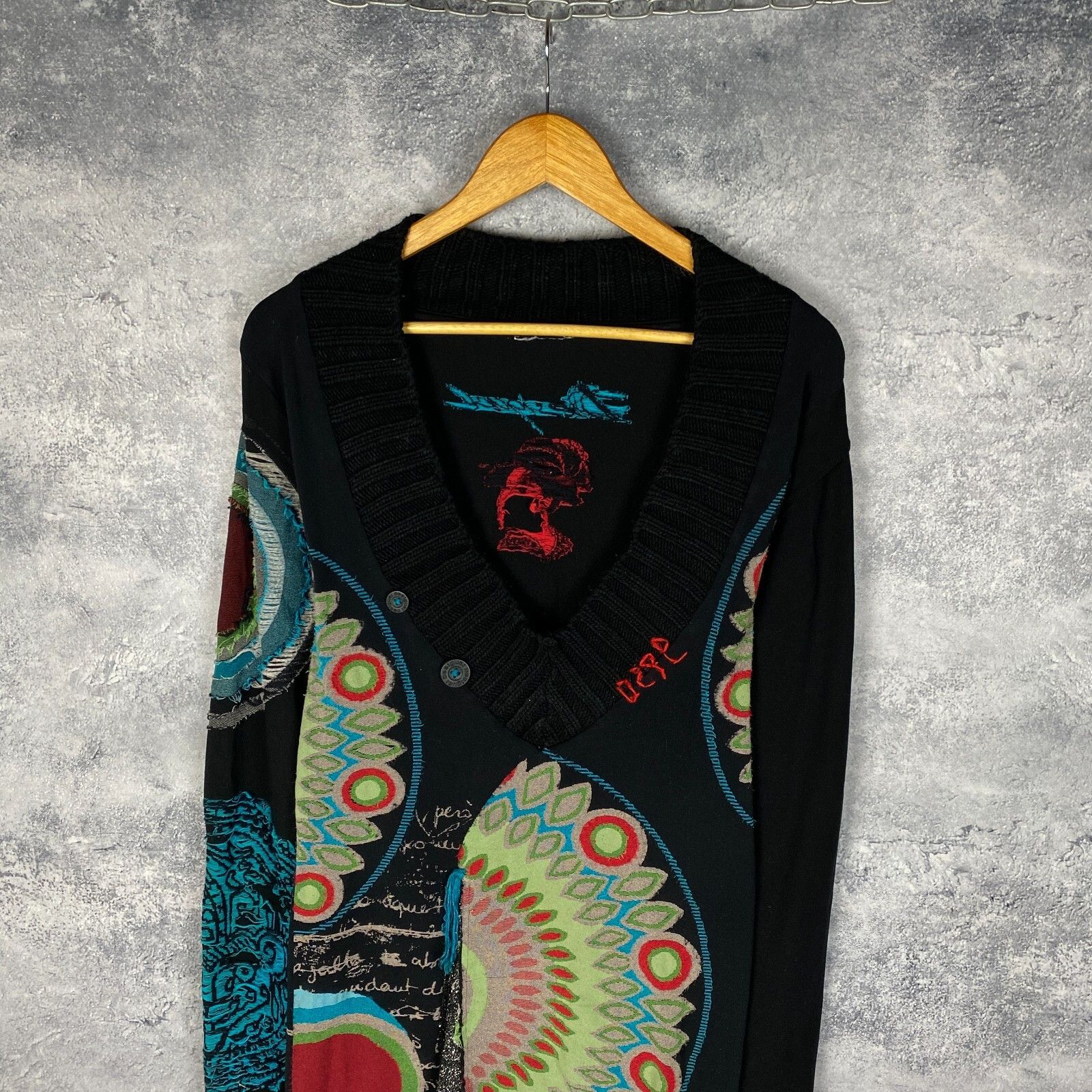 Desigual Desigual Dress Women's Size L/XL Multicolor Long Sleeve ` Size L / US 10 / IT 46 - 2 Thumbnail