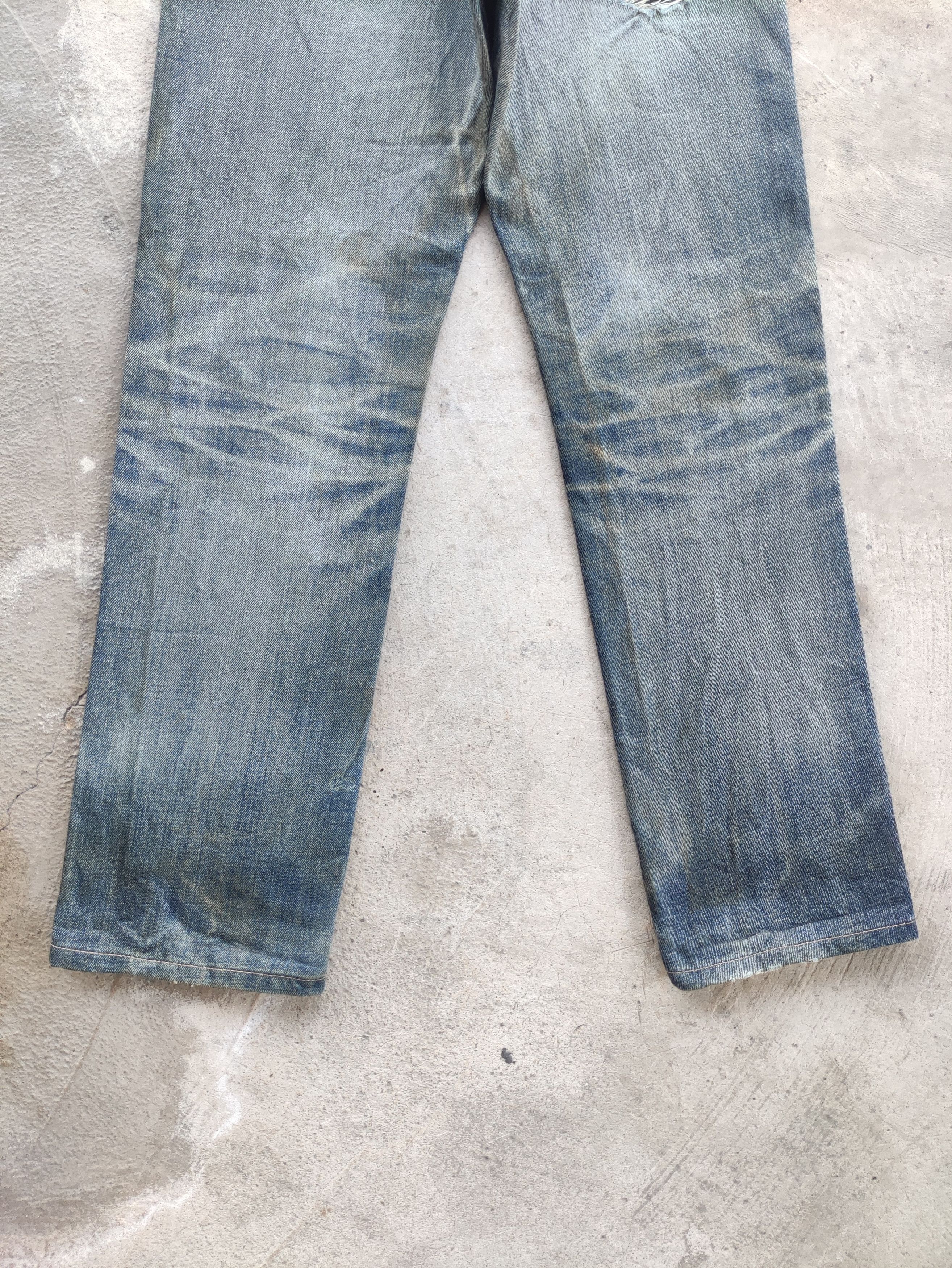 Japanese Brand Vintage Japanese Denim Rusty Distressed Faded Jean Size US 29 - 10 Thumbnail