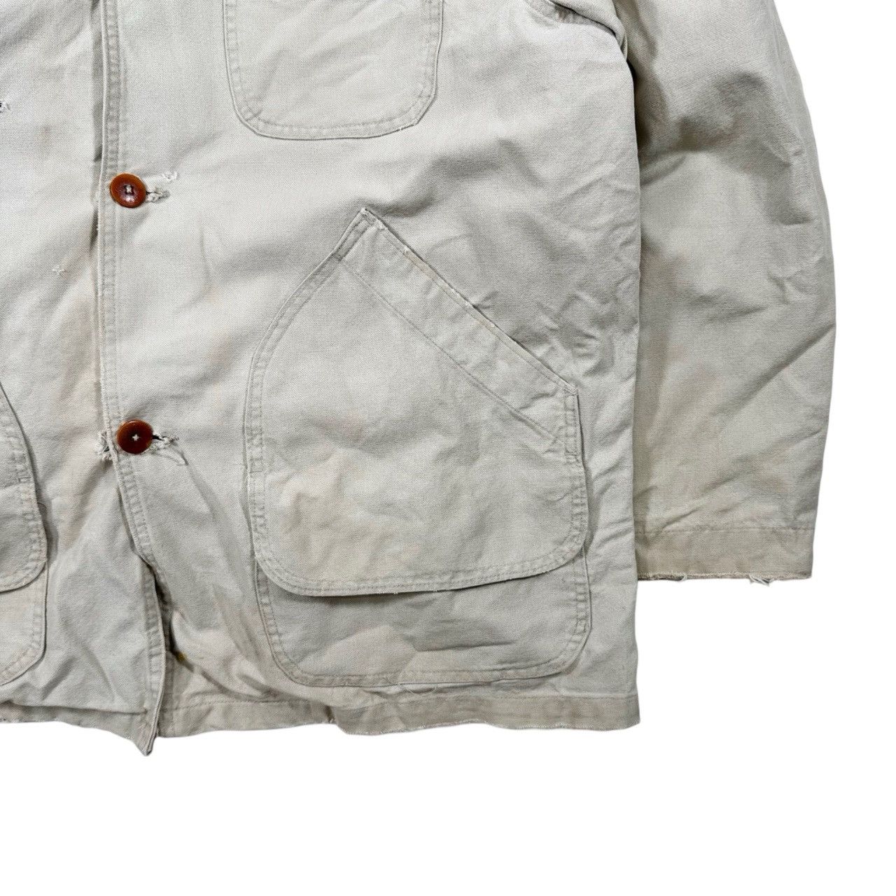Vintage Vintage 90s LL Bean Lined Canvas Long Button Up Chore Jacket Size US XL / EU 56 / 4 - 3 Thumbnail