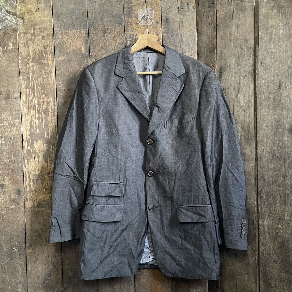 Gucci Vintage Distress Gucci Tom Ford Blazer Wool 3 Button Jacket Size 46R - 1 Thumbnail