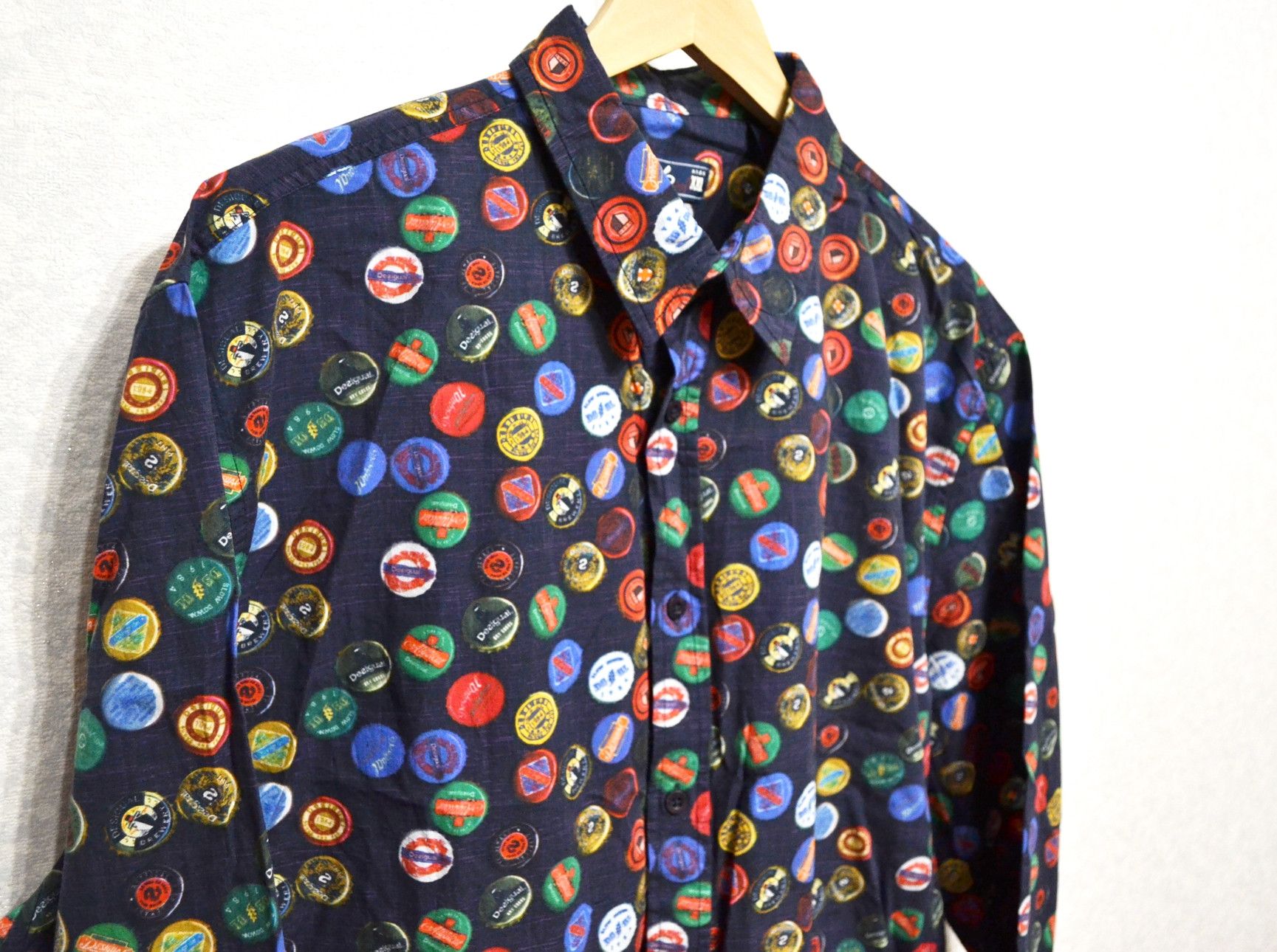 Desigual Desigual Bottle Caps Long Sleeve Button Shirt Size XXL Size US XXL / EU 58 / 5 - 2 Thumbnail