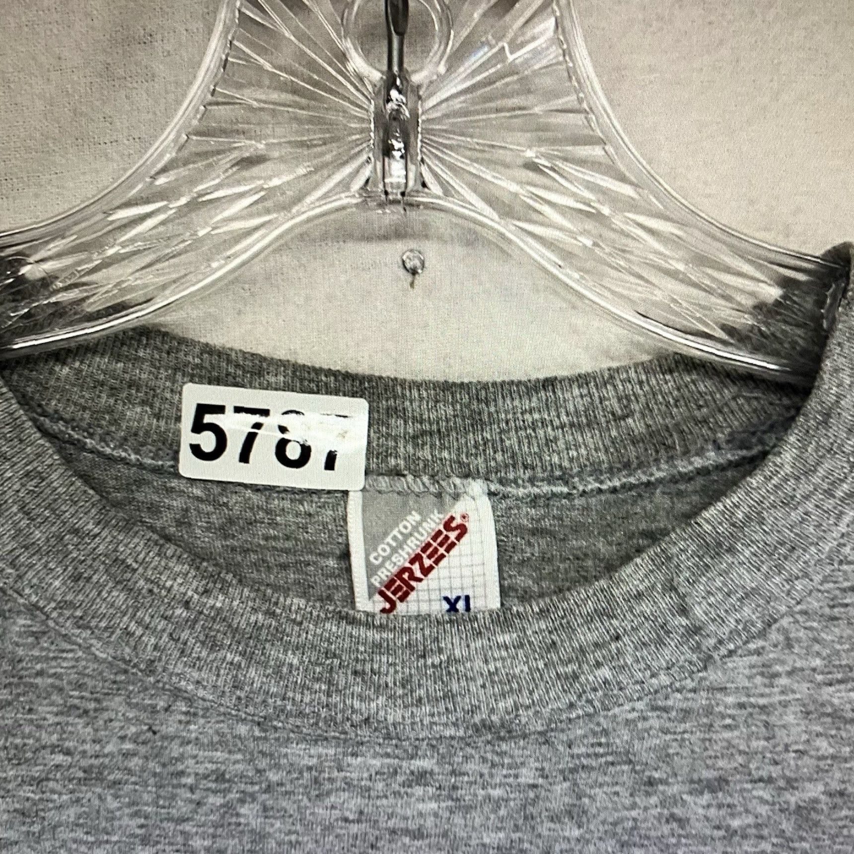 Jerzees Vintage JERZEES Baseball Humor T Shirt Men Adult Large Gray 90s Art Funny Retro Size US L / EU 52-54 / 3 - 7 Thumbnail