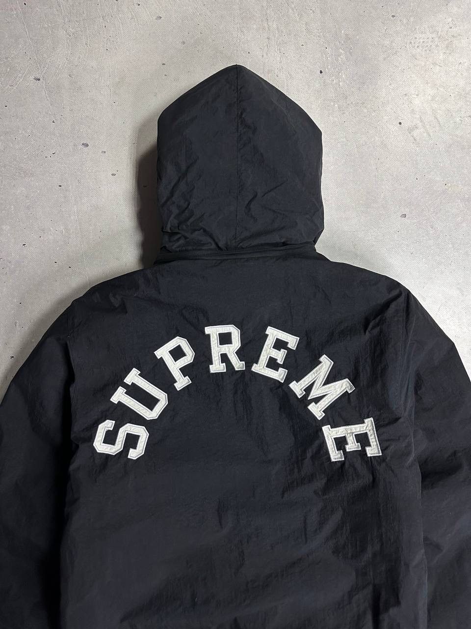 Supreme Supreme x Champion Hooded Jacket Big Logo Spellout M Y2K Size US M / EU 48-50 / 2 - 2 Thumbnail