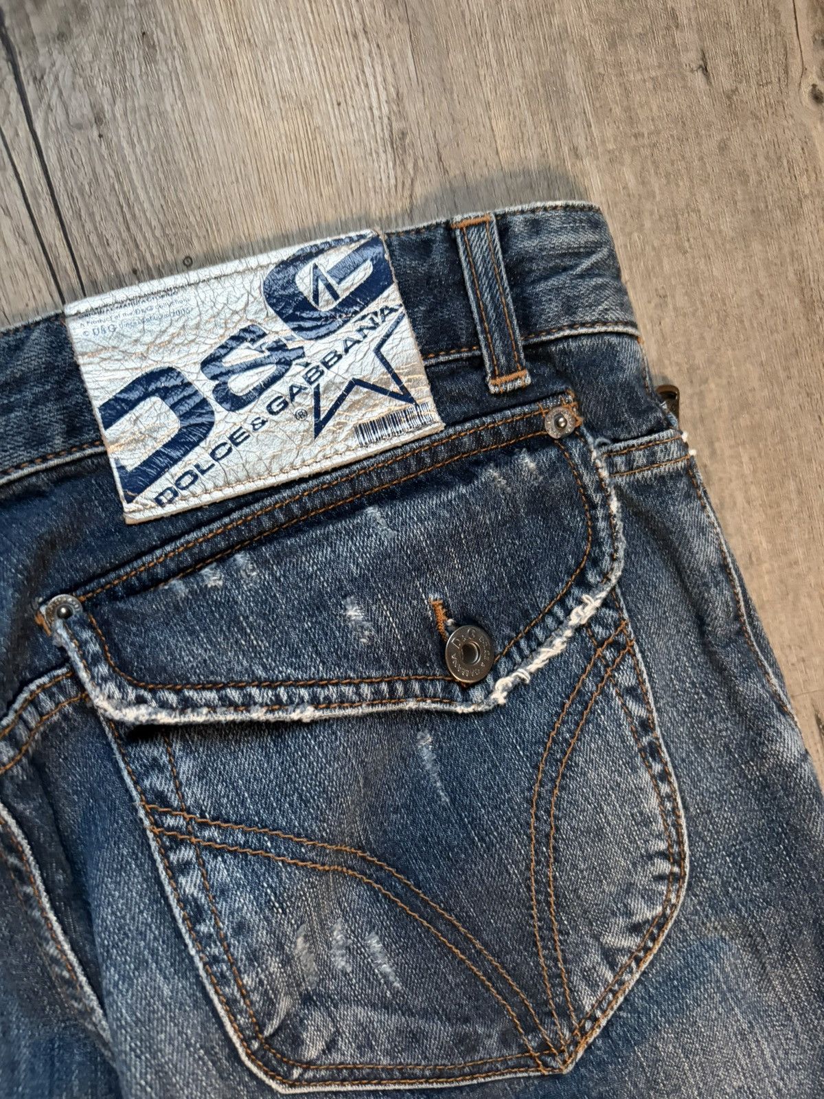 Dolce & Gabbana 2006 Dolce and Gabanna Whiskered Clawmark Jeans Size US 34 / EU 50 - 6 Thumbnail
