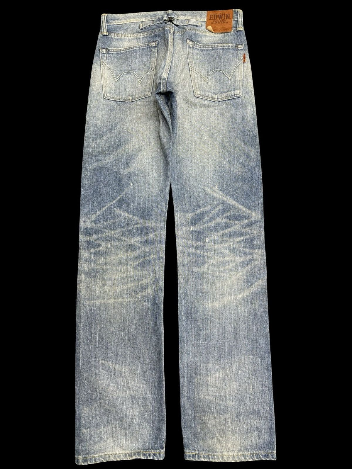 Edwin 💥Insane 90s Style💥Edwin 504ZX Slevedge Distressed Denim F538 Size US 31 - 2 Thumbnail