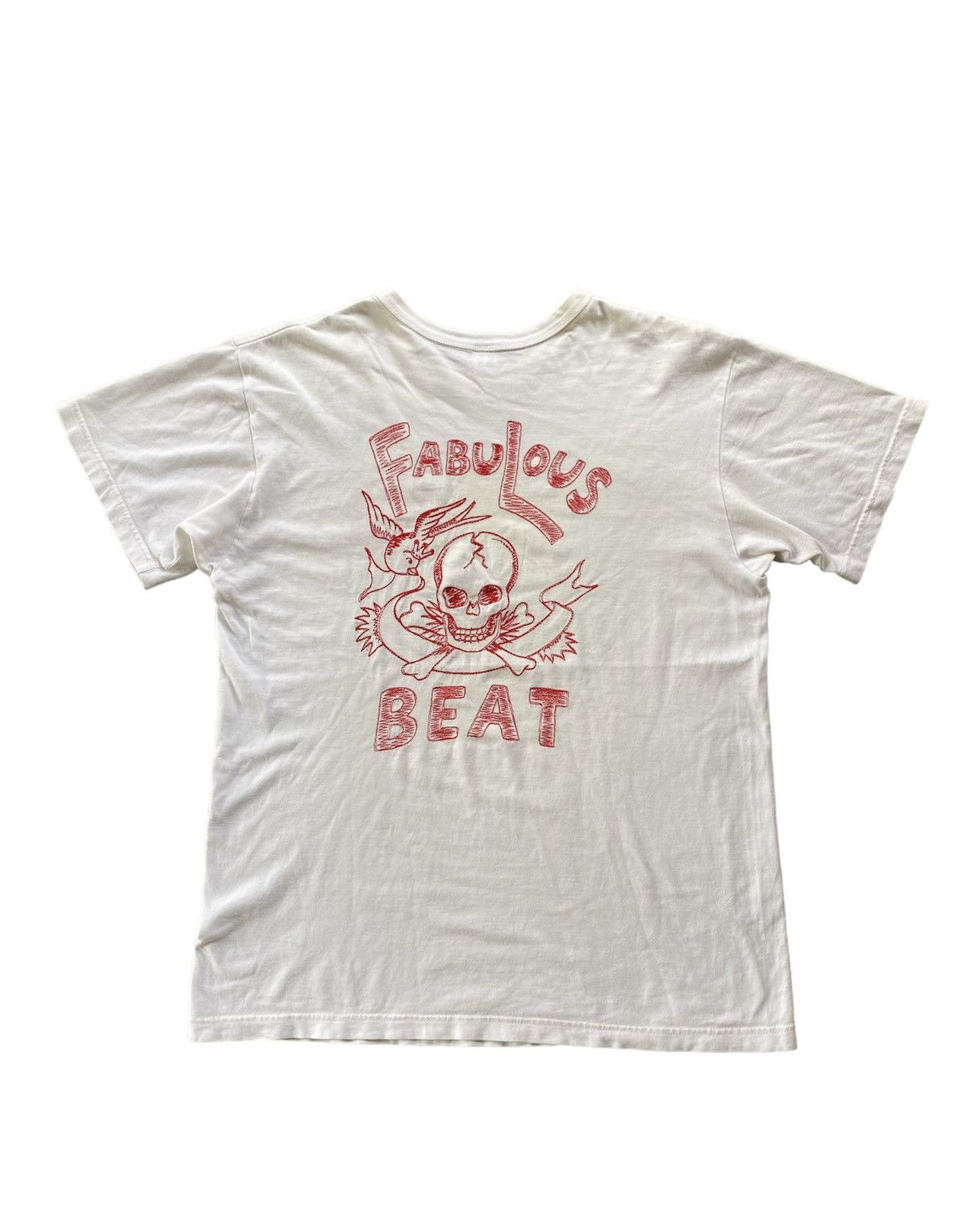 If Six Was Nine Vtg Fabulous Beat Chain stitch Skulls, pigeon and olive Size US M / EU 48-50 / 2 - 1 Thumbnail