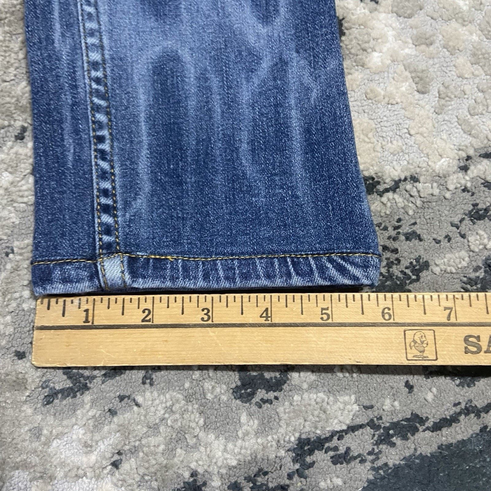 & Other Stories Serenade Jeans Men 30x28 Blue Light Wash Rare Flames Design Size US 30 / EU 46 - 6 Thumbnail