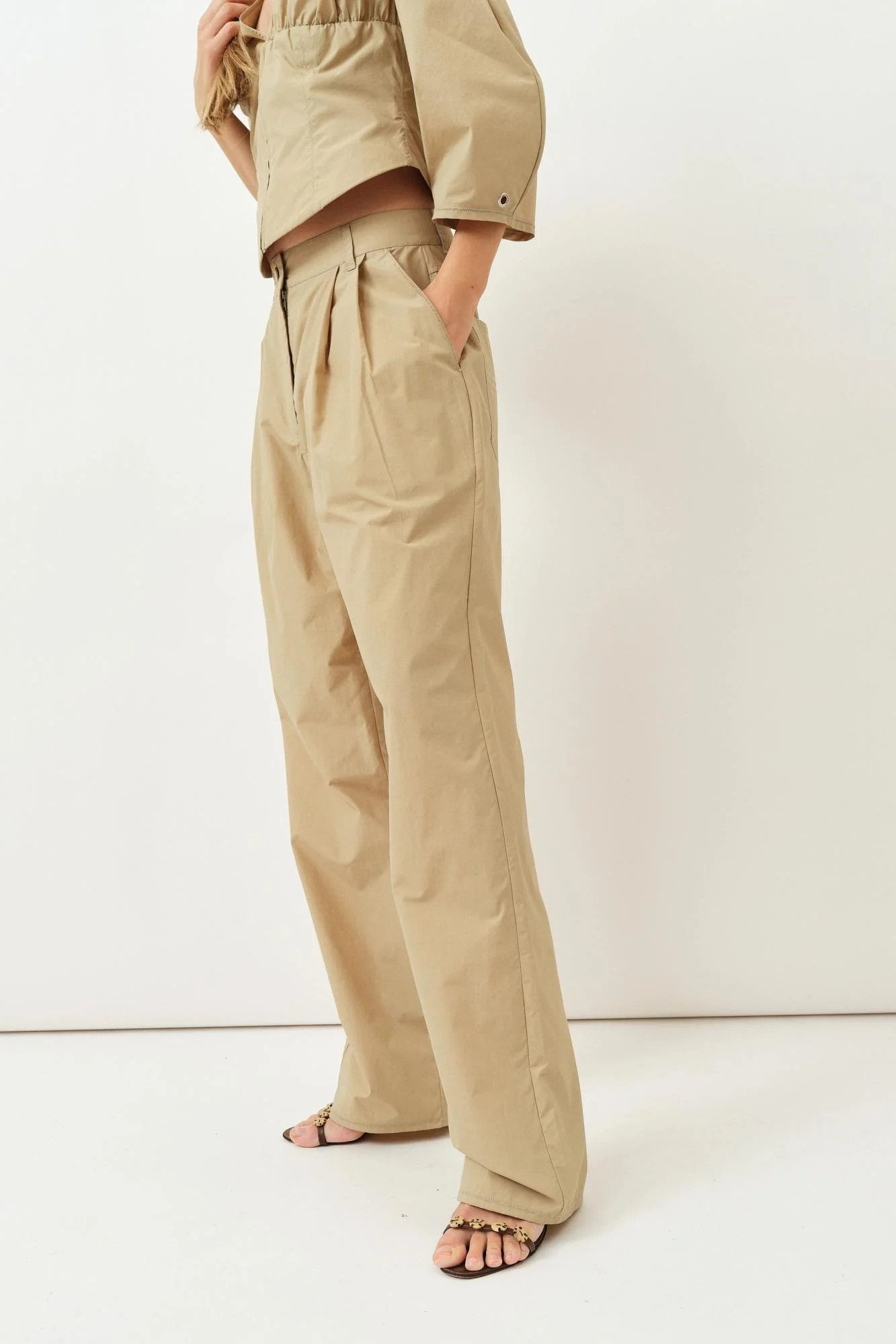 Saks Potts o1s22i1n0924 Lele Pant in Beige Size 27" / US 4 / IT 40 - 6 Thumbnail