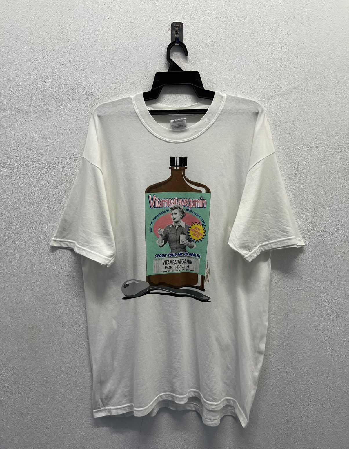 Gildan × Vintage VINTAGE GILDAN VITAMEATAVEGAMIN FOR HEALTH SHIRT Size US XL / EU 56 / 4 - 1 Thumbnail