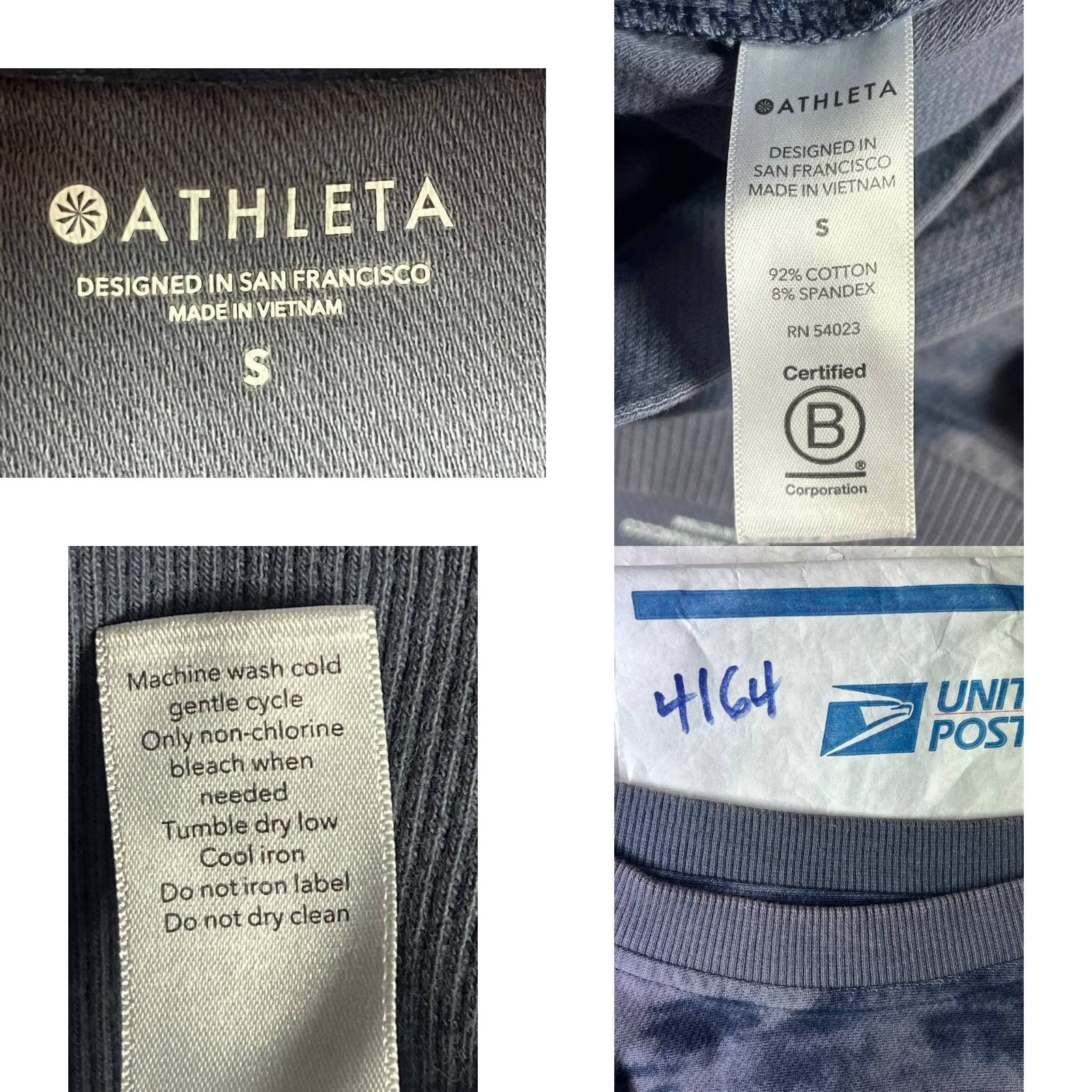 Athleta Athleta Sweatshirt Farallon Crew Neck Blue Purple Camouflage Women S Pullover Casual Activewear Sweatshirt Size S / US 4 / IT 40 - 8 Thumbnail