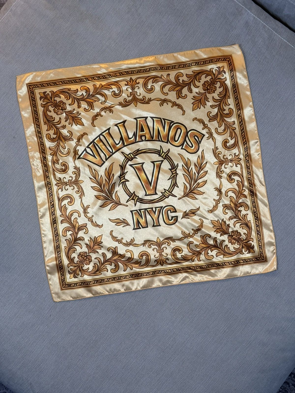 Other VILLANOS NYC “THORN OF GOLD” SILK BANDANA (LIMITED EDITION) Size ONE SIZE - 1 Thumbnail