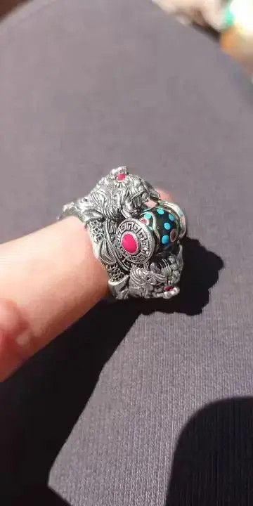 Other Creative Retro Chinese Style Ethnic Beast Ring Size ONE SIZE - 3 Thumbnail