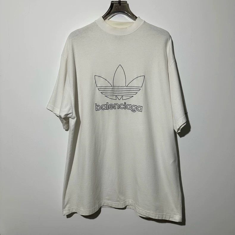 Balenciaga adidas White Logo Short Sleeve - dmc