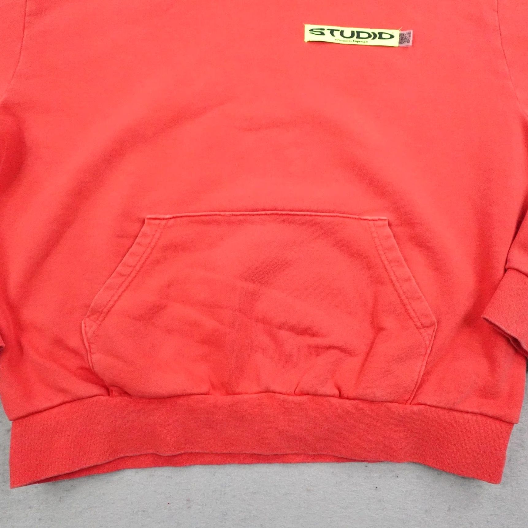 Vintage Studio Supervsn Hoodie Mens Medium Red Pullover Sweatshirt High Frequency Terry Size US M / EU 48-50 / 2 - 3 Thumbnail