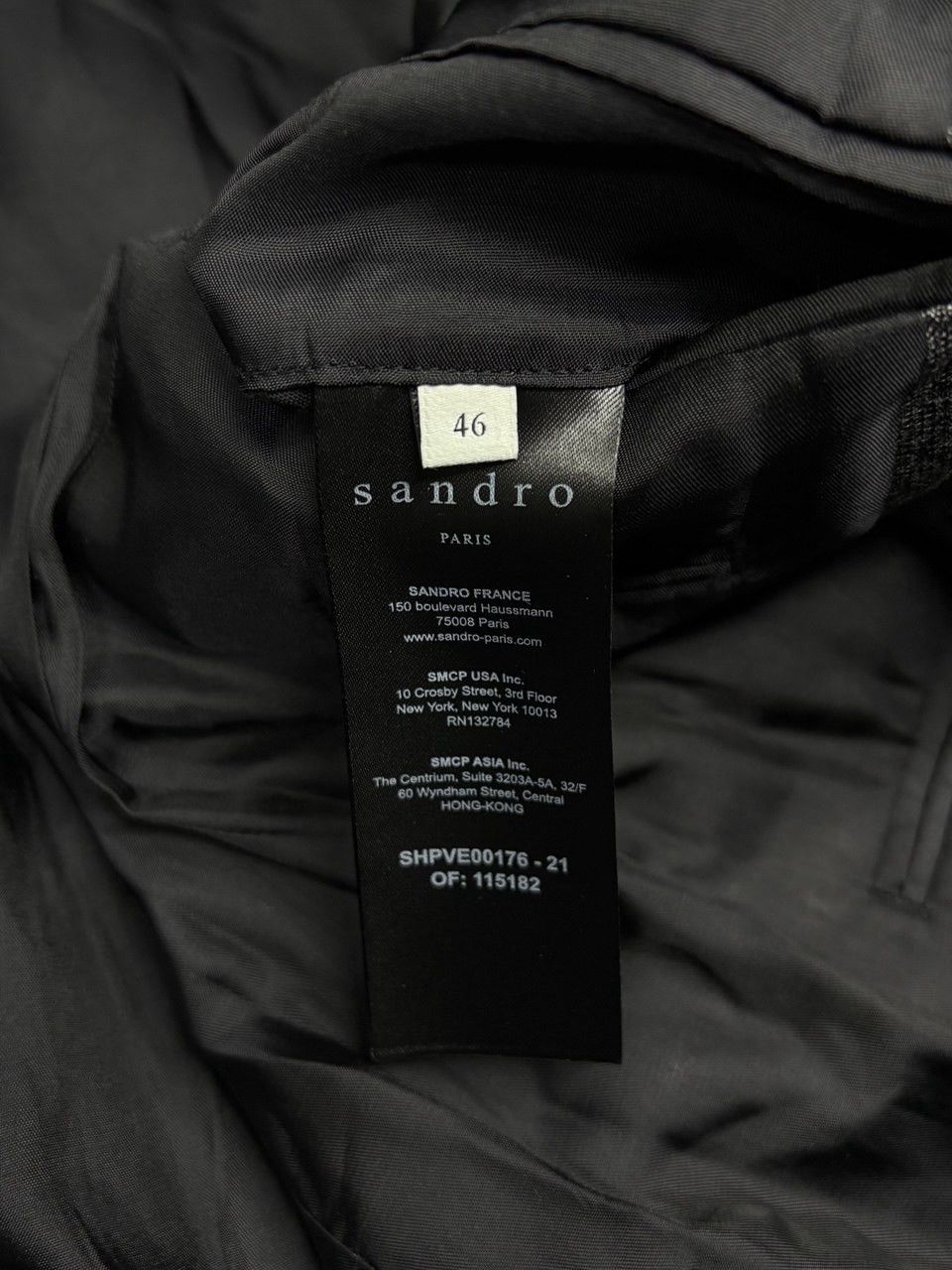 Sandro Sandro Paris Tailored Wool Blazer Jacket Size XL / US 12-14 / IT 48-50 - 16 Thumbnail