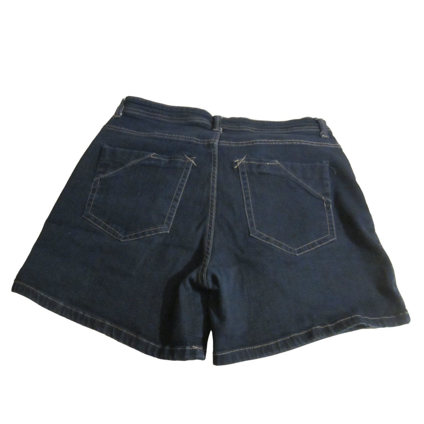 Lee Classic Y2K Dark Wash Denim Shorts Lee Midrise Fit 12 Size 34" / US 12 / IT 48 - 6 Thumbnail