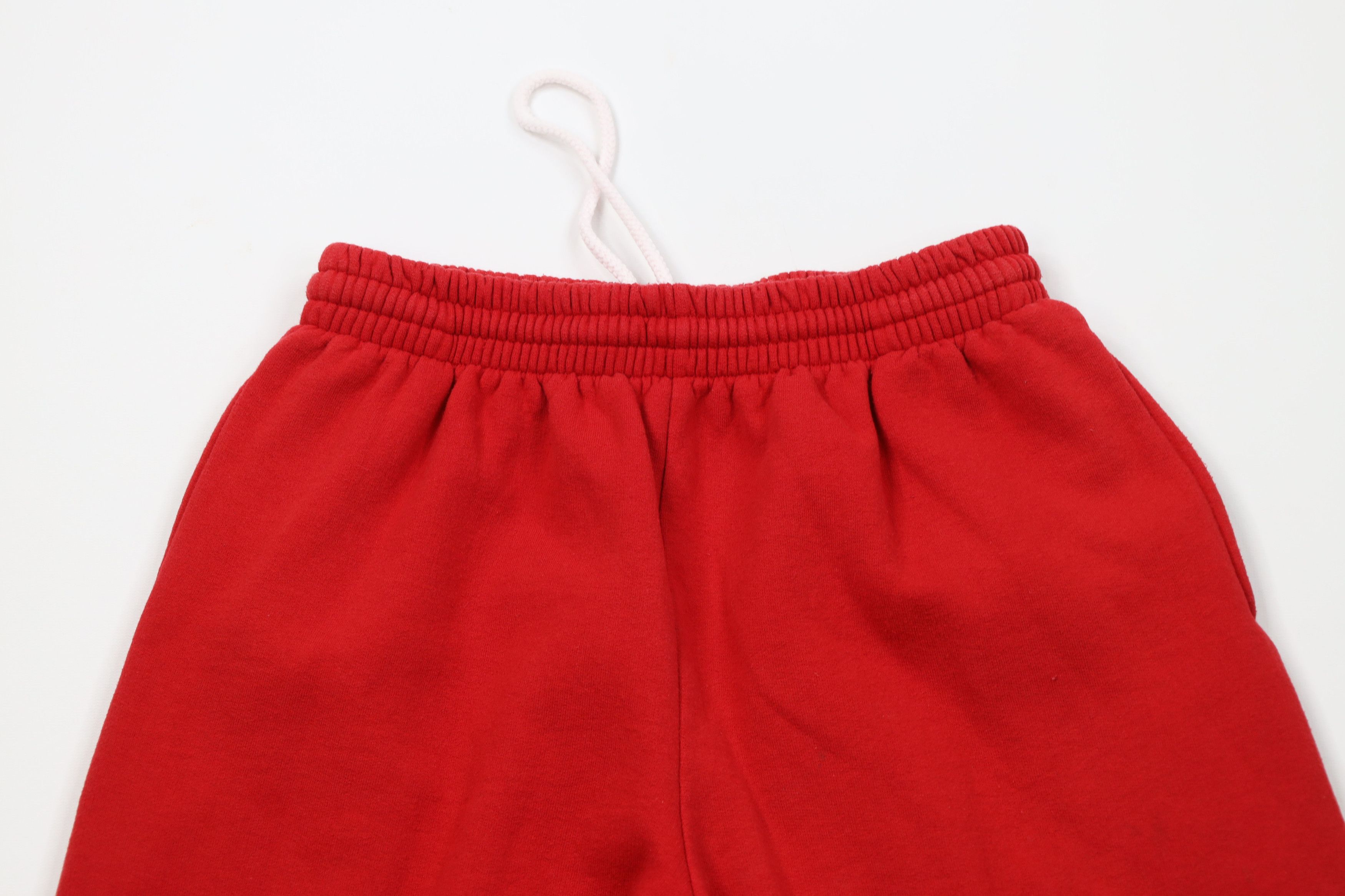 Vintage Vintage 90s Streetwear Heavy Sweatpants Joggers Pants Red Size US 34 / EU 50 - 2 Thumbnail