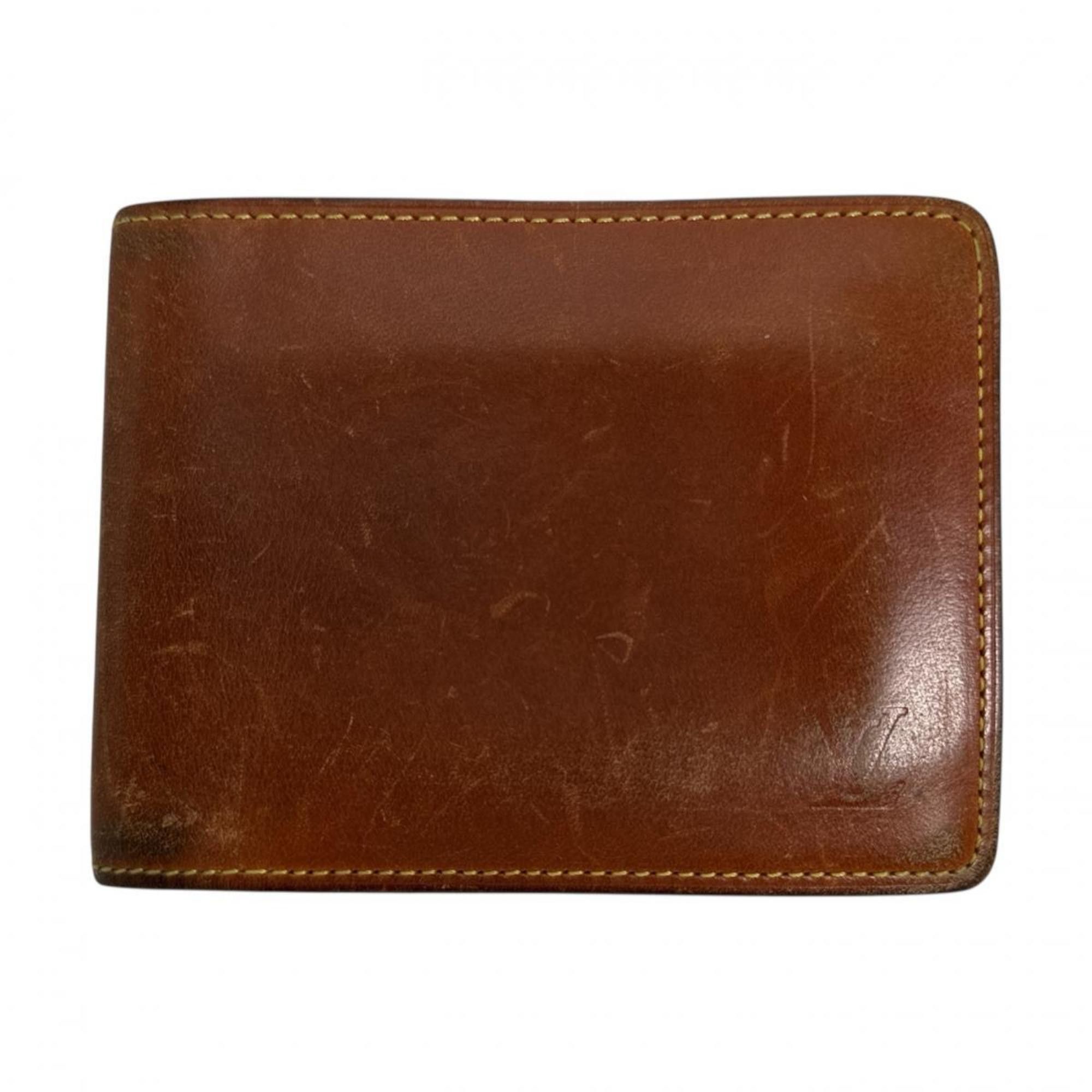 Louis Vuitton Louis Vuitton Bi-fold wallet Porte-Vieux Cartes de Credit Nomad Leather M85015 Brown Size ONE SIZE - 1 Thumbnail