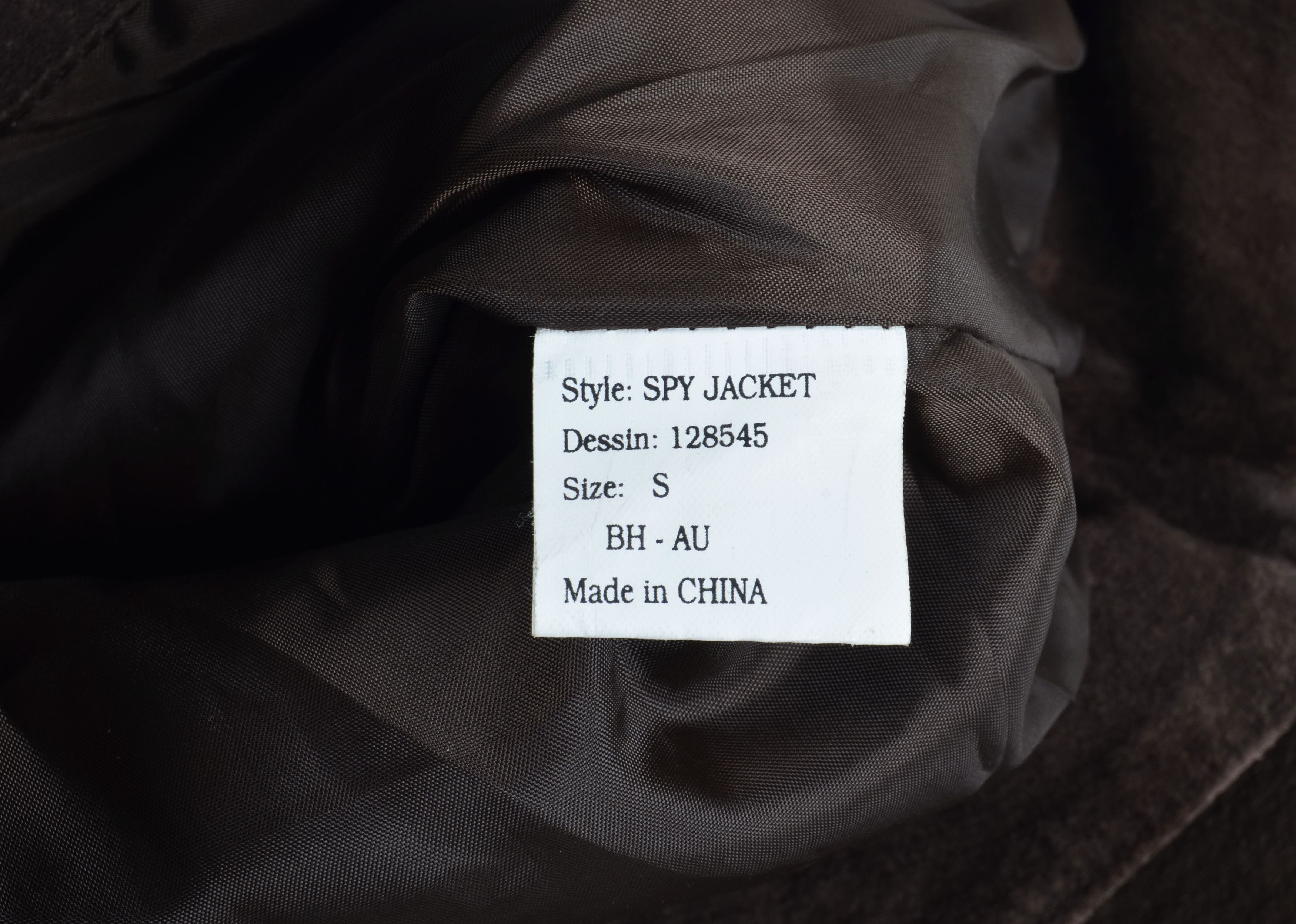 Other Vero Moda Y2K Suede Fur Collar Zip Up Biker Spy Jacket Size S / US 4 / IT 40 - 9 Thumbnail