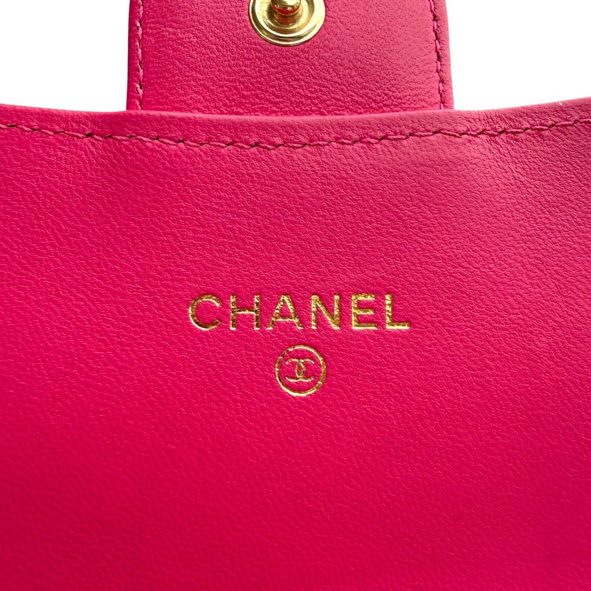 Chanel Chanel CC Chevron Stitch Leather Long Wallet Size ONE SIZE - 6 Thumbnail