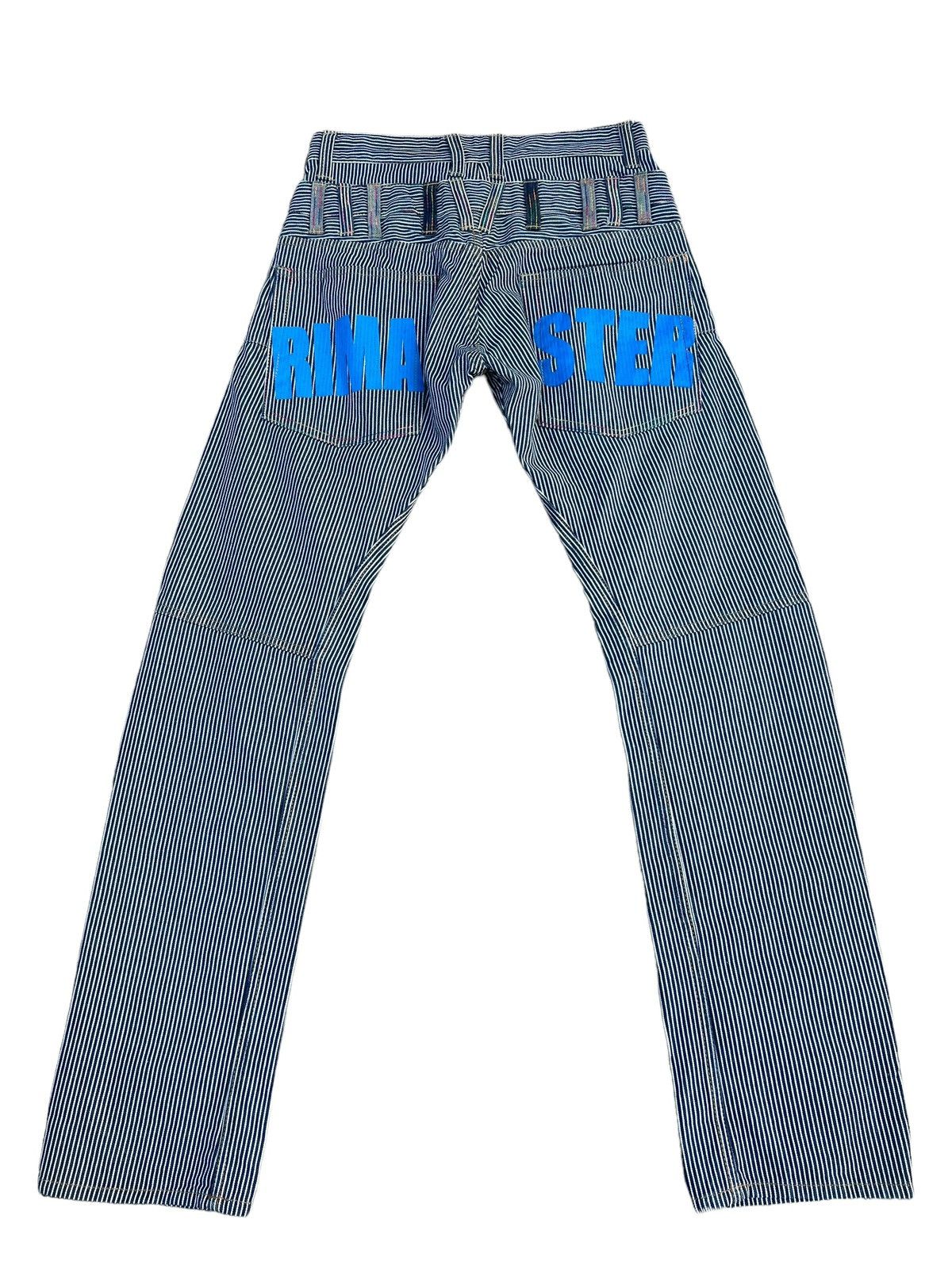 Vintage Rimaster Hickory Striped Double Waist Denim Pant Size US 31 - 2 Thumbnail
