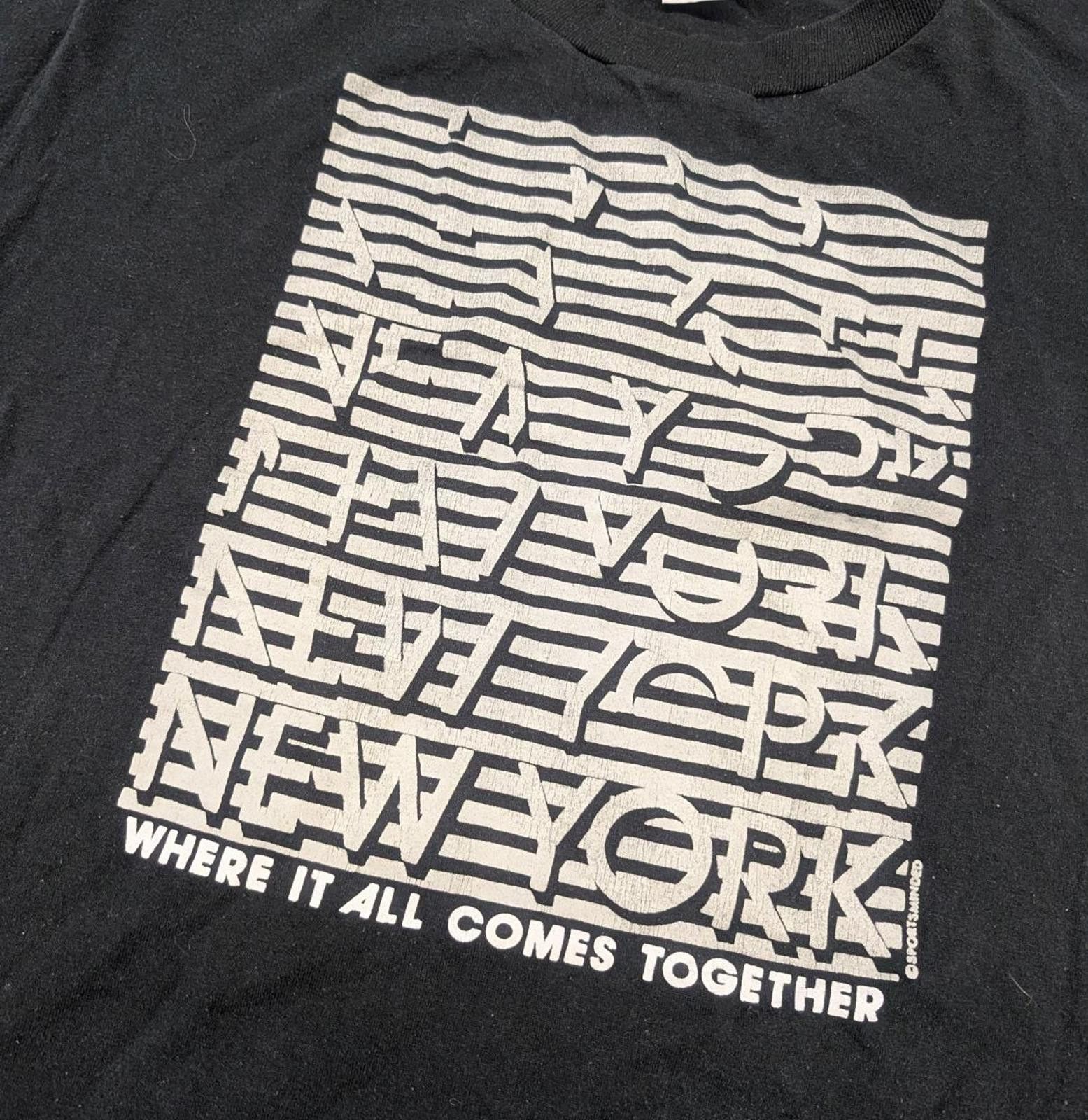 Jerzees Vintage New York Where It All Comes Together T-shirt Size US L / EU 52-54 / 3 - 2 Thumbnail