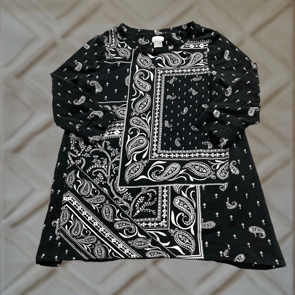 Vintage VINTAGE Chico's Zenergy Women's T-Shirt Sleeveless Basic Casual Fall Spring Summer Black Paisley Size S Size S / US 4 / IT 40 - 1 Thumbnail