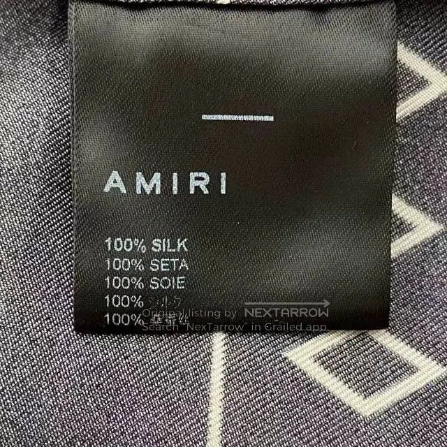 Amiri AMIRI Men's Letter Stripe Cuban Collar Shirt. Size US L / EU 52-54 / 3 - 4 Thumbnail