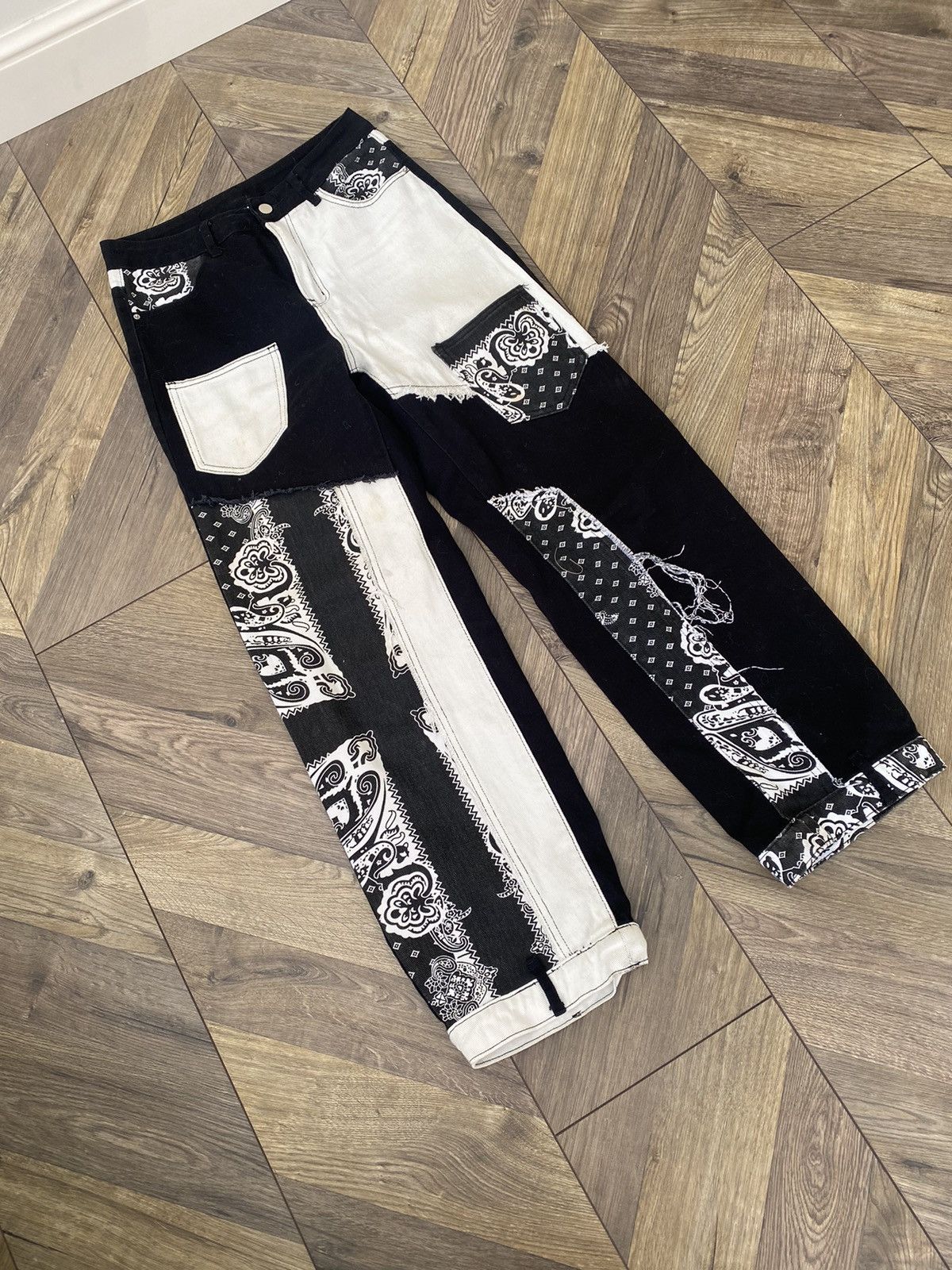 Japanese Brand × Vintage Vintage Bandana Women’s Archival Japanese Style pants Size 29" - 5 Thumbnail