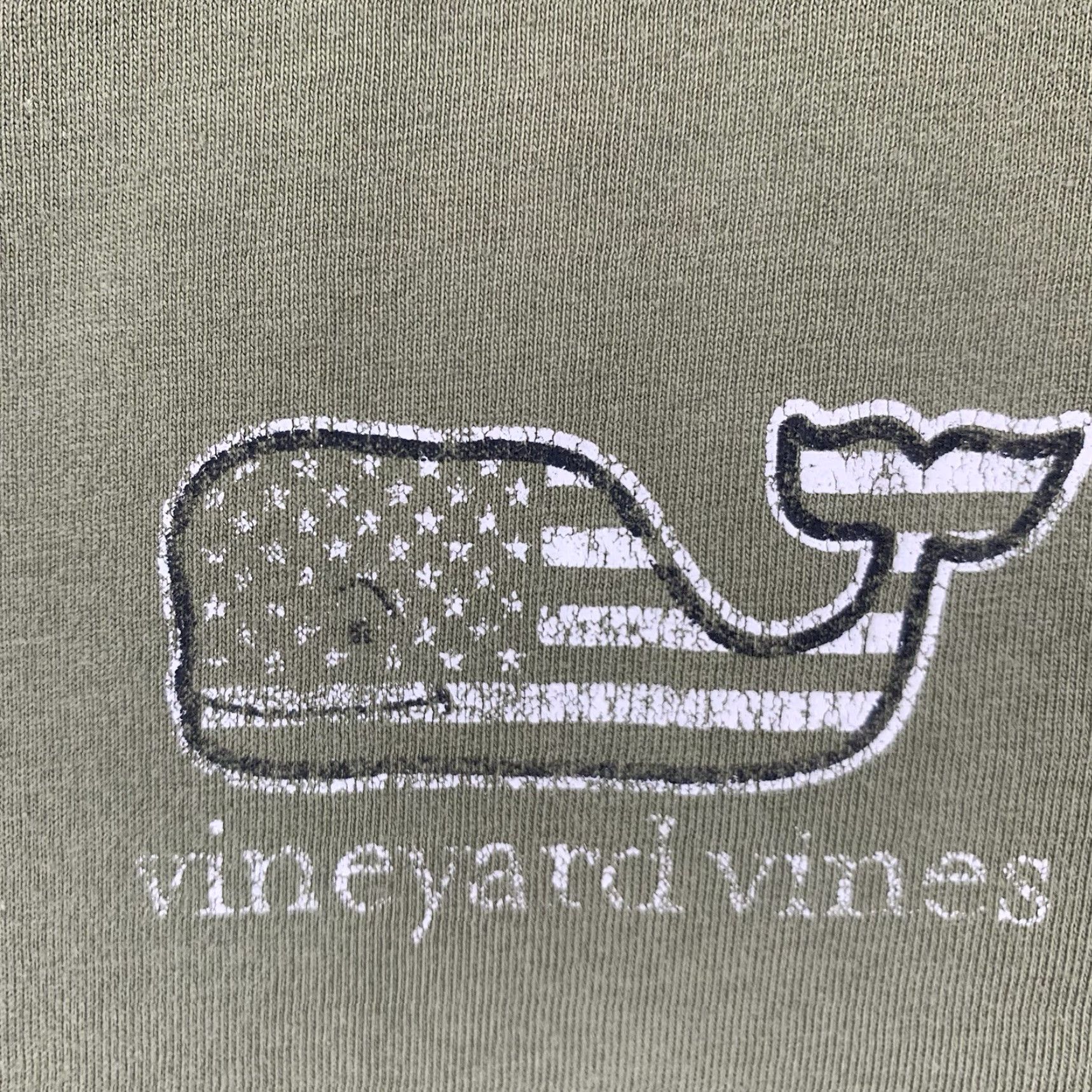 Vineyard Vines VINEYARD VINES Men's Long Sleeve T-Shirt Small Light Olive Patriotic Whale Graphic Preppy Sports Size US S / EU 44-46 / 1 - 4 Thumbnail