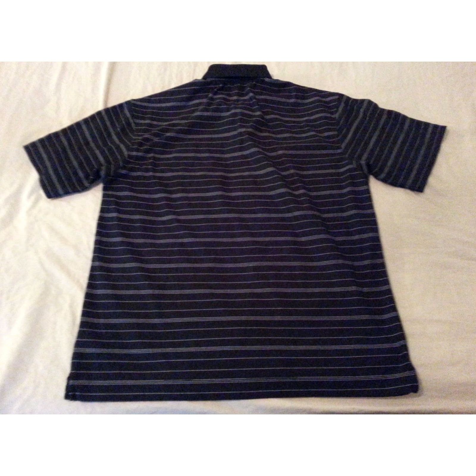 Nike VINTAGE? (no) Nike Golf Polo Shirt Mens Large Black Stripes Athletic Moss Creek Size US L / EU 52-54 / 3 - 2 Thumbnail