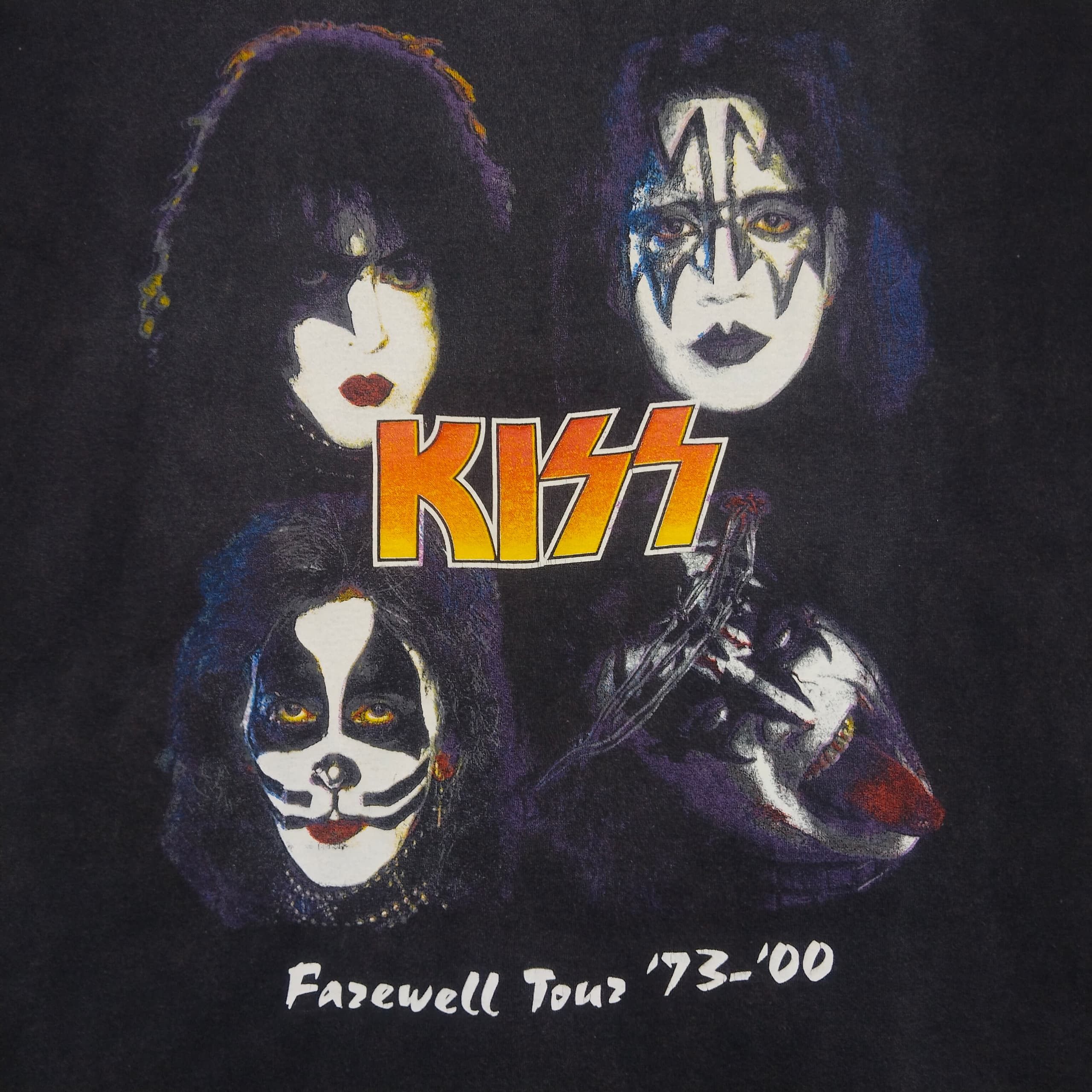 Band Tees × KISS × Vintage VINTAGE DISTRESSED KISS OFF 2000 TOUR T SHIRT Size US XL / EU 56 / 4 - 3 Thumbnail